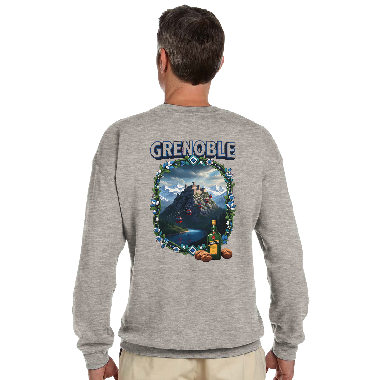 Grenoble city of France classic unisex crewneck sweatshirt | Gildan® 18000