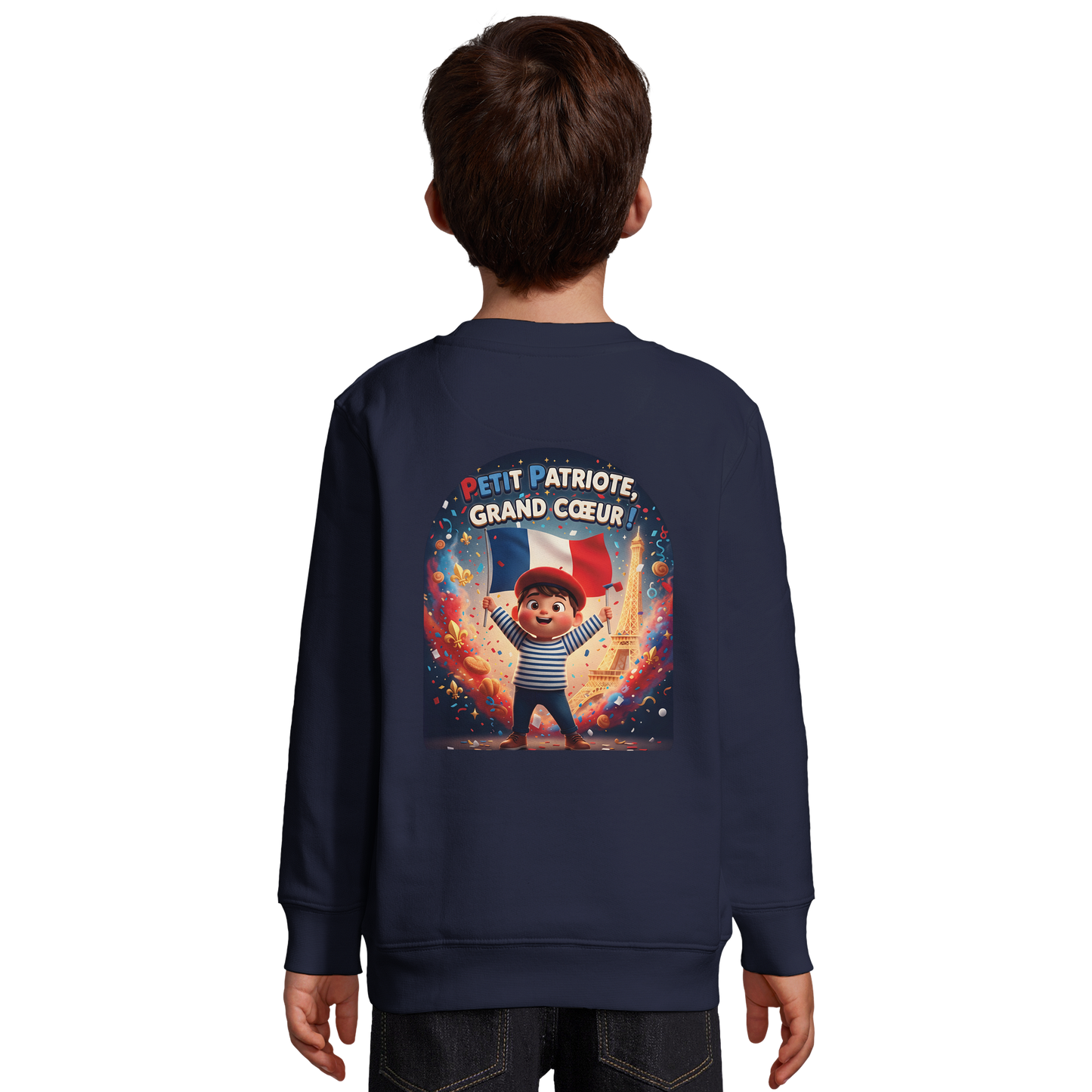 Sweat-shirt Enfant Petit Patriote - Coton Éco-Responsable