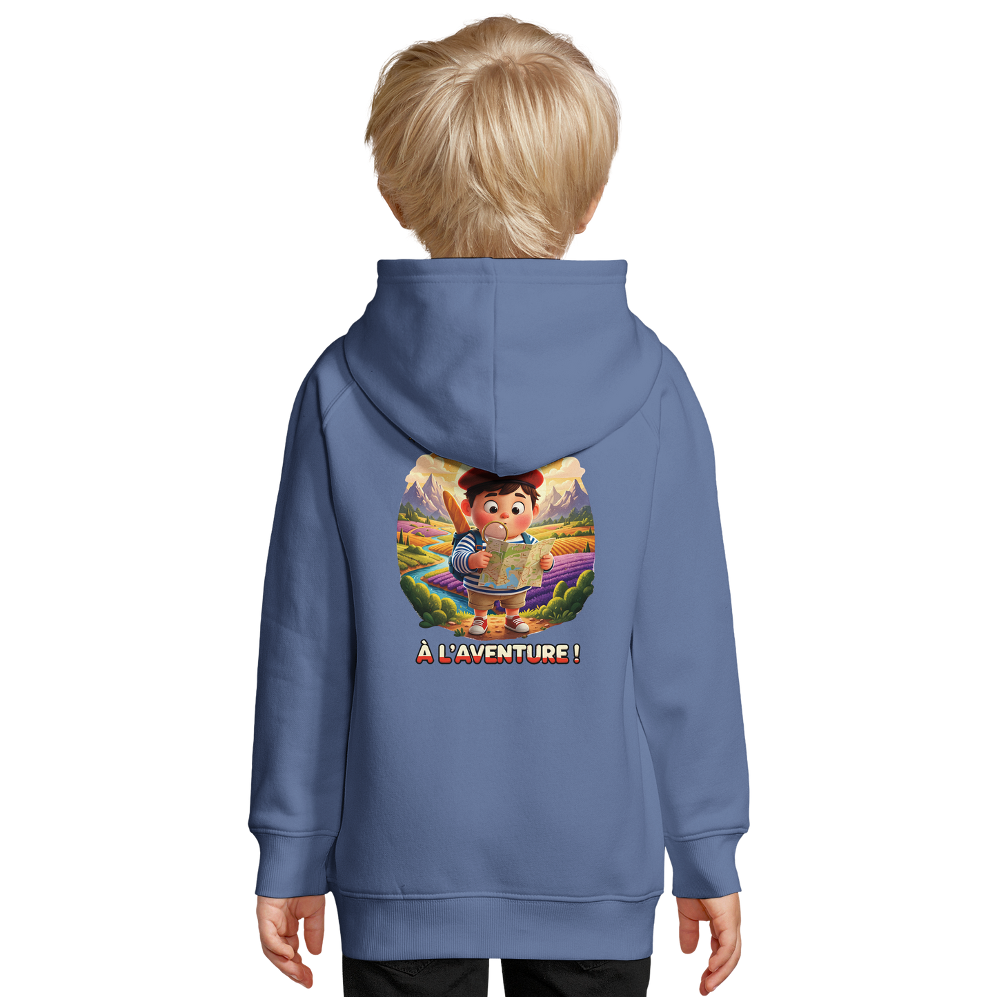 Kapuzenpulli kleiner Entdecker für Jungen, French Style, Bio-Kinderkleidung | SOL'S Stellar Kids 03576