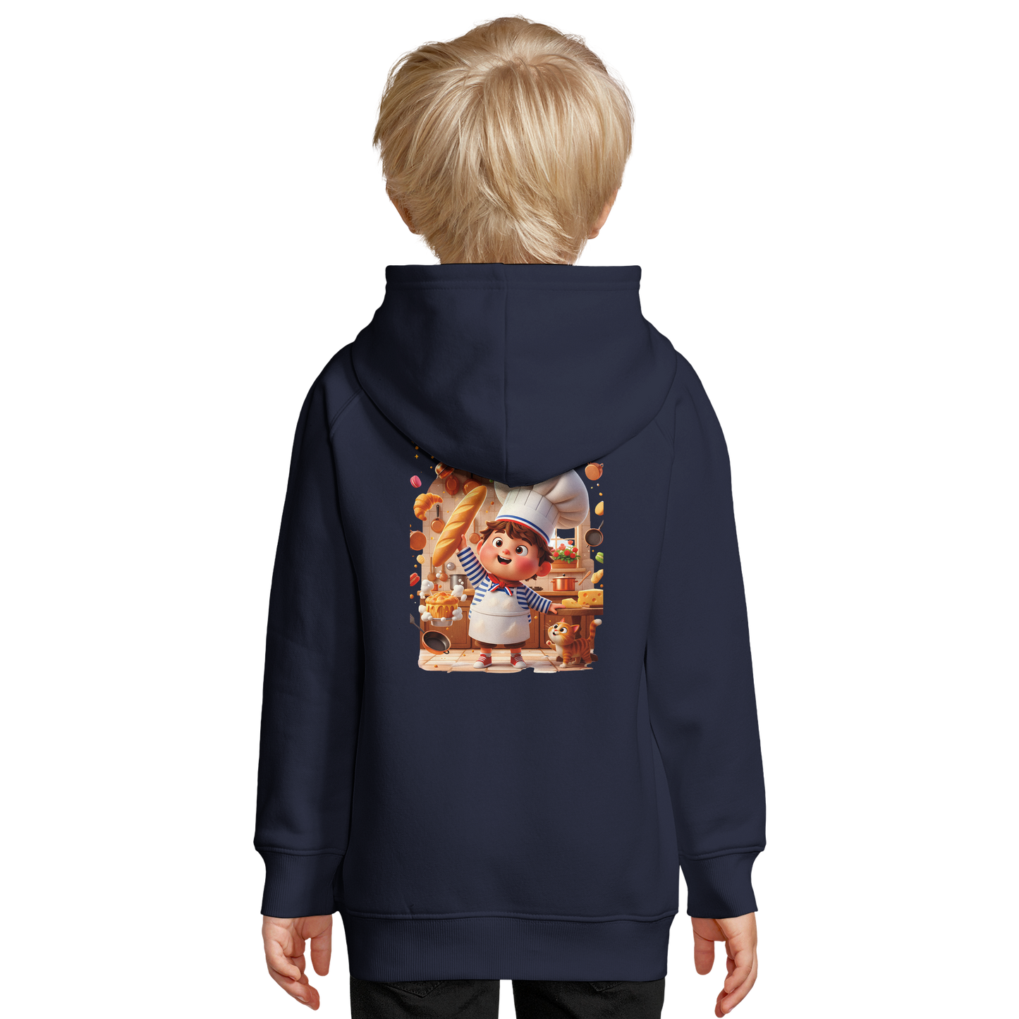 Bio-Kapuzenpullover für Jungen „Kleiner Koch, großes Fest“ | SOL'S Stellar Kids 03576