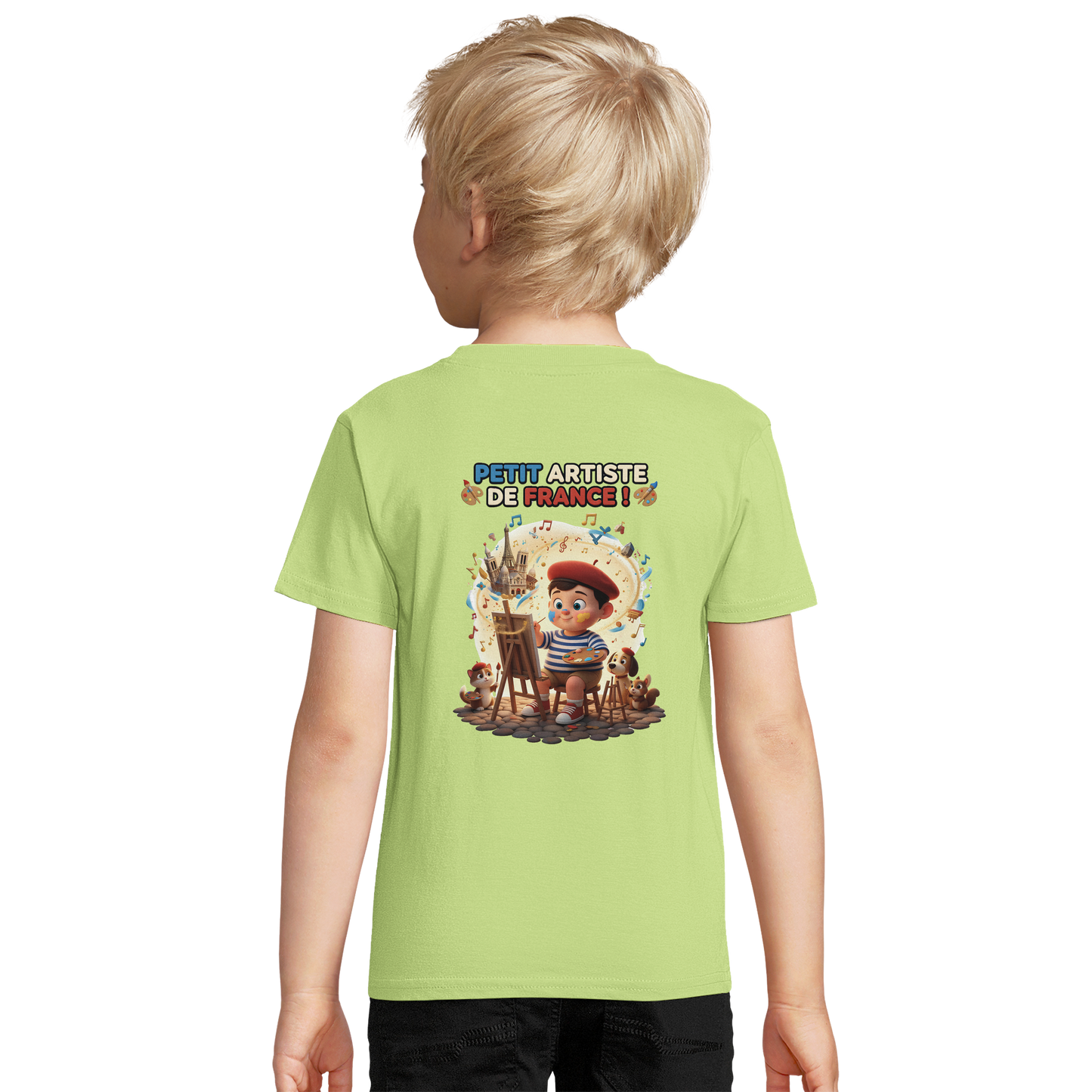 T-Shirt Junge kleiner Künstler aus Frankreich | SOL'S Pioneer Kids 03578