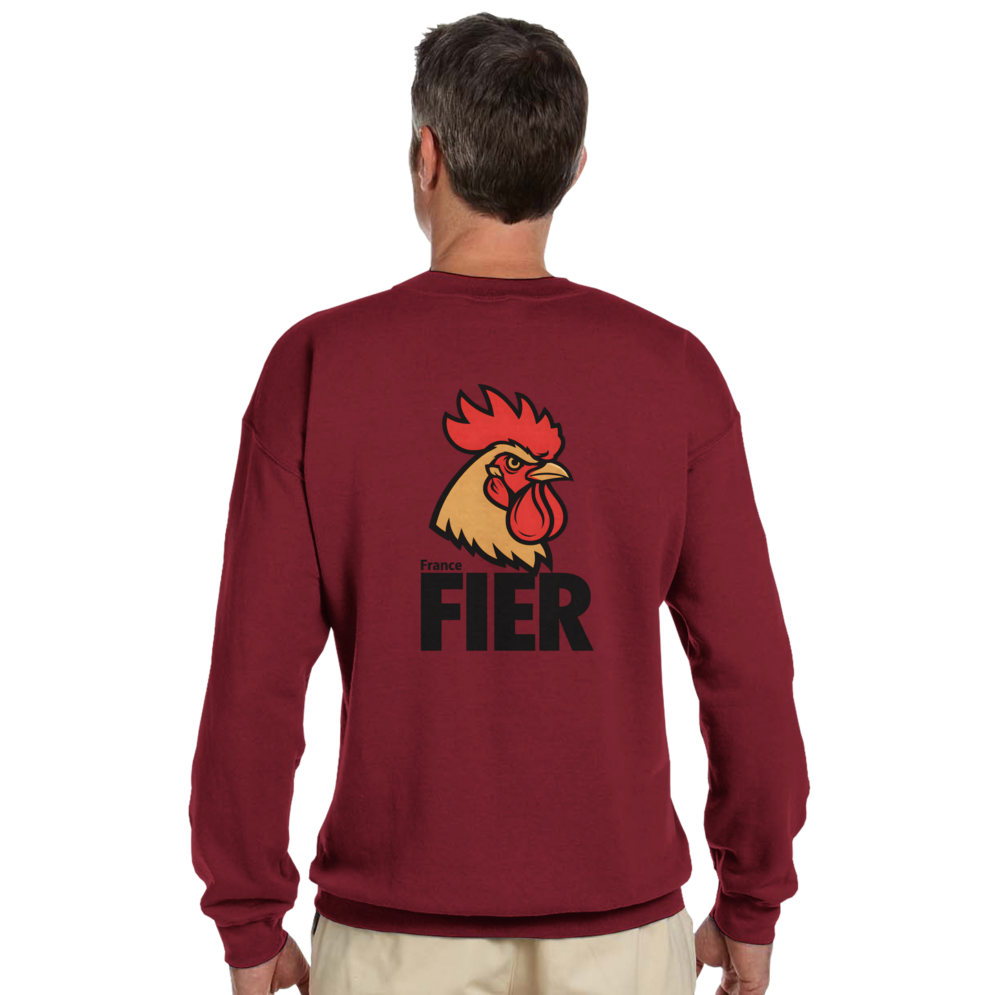 Men's France Proud Classic Crewneck Sweatshirt | Gildan® 18000