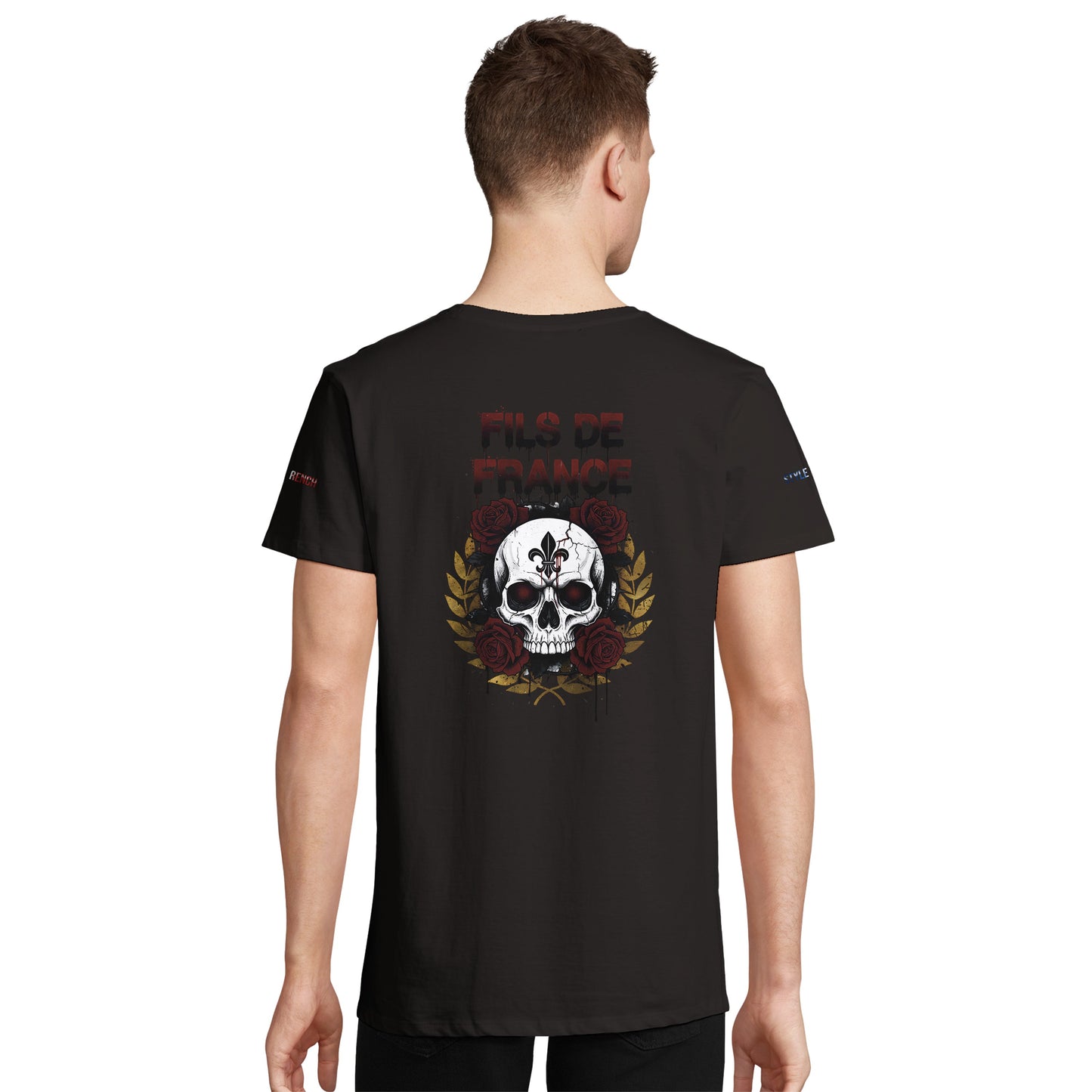 T-Shirt Herren Frankreich-Stil Rundhals recycelte Mischung | SOL'S RE Crusader 04233