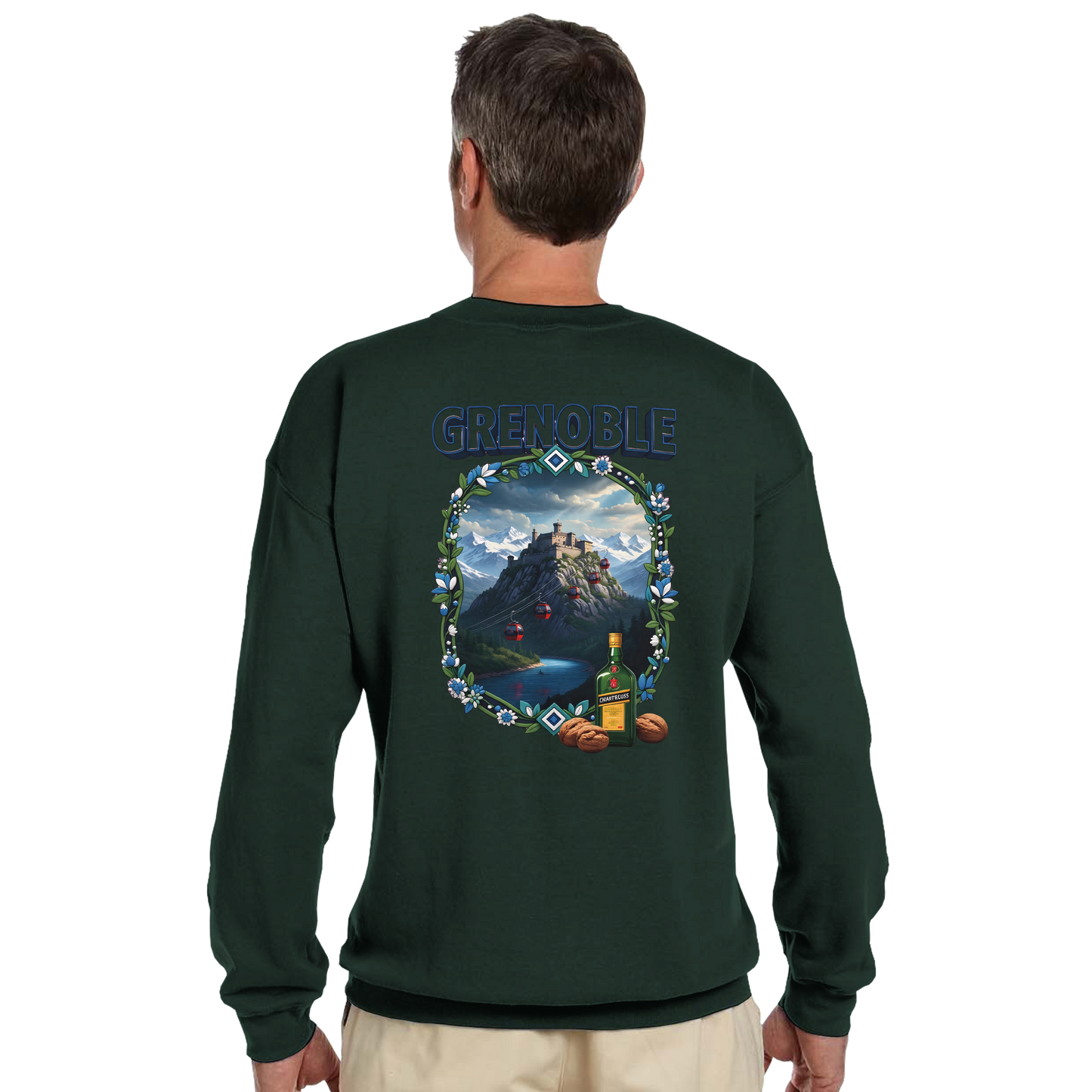 Grenoble city of France classic unisex crewneck sweatshirt | Gildan® 18000