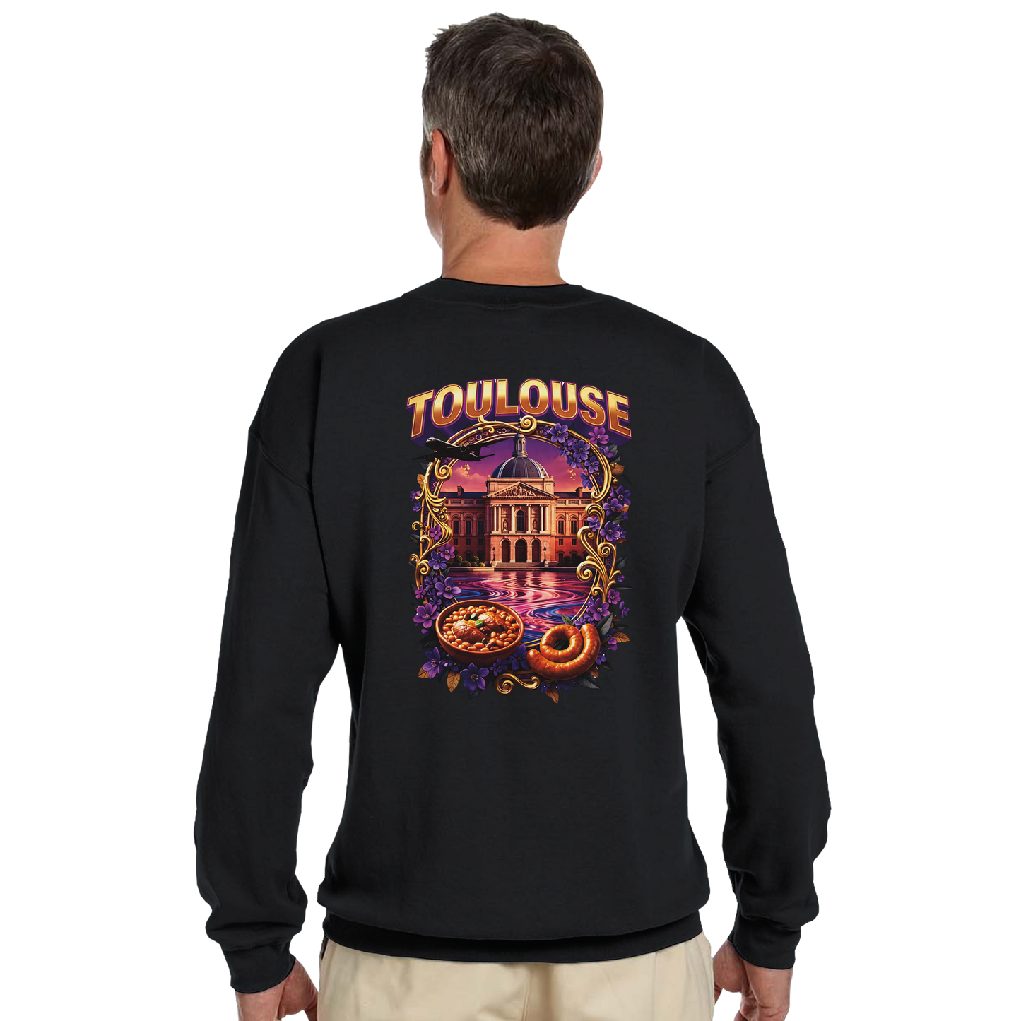 Unisex Sweatshirt Toulouse Classic French City Crewneck | Gildan® 18000