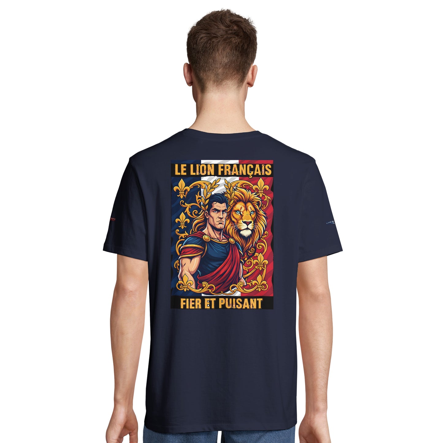 Men's T-shirt strong lion French style organic in conversion cotton | SOL'S Legend 03981