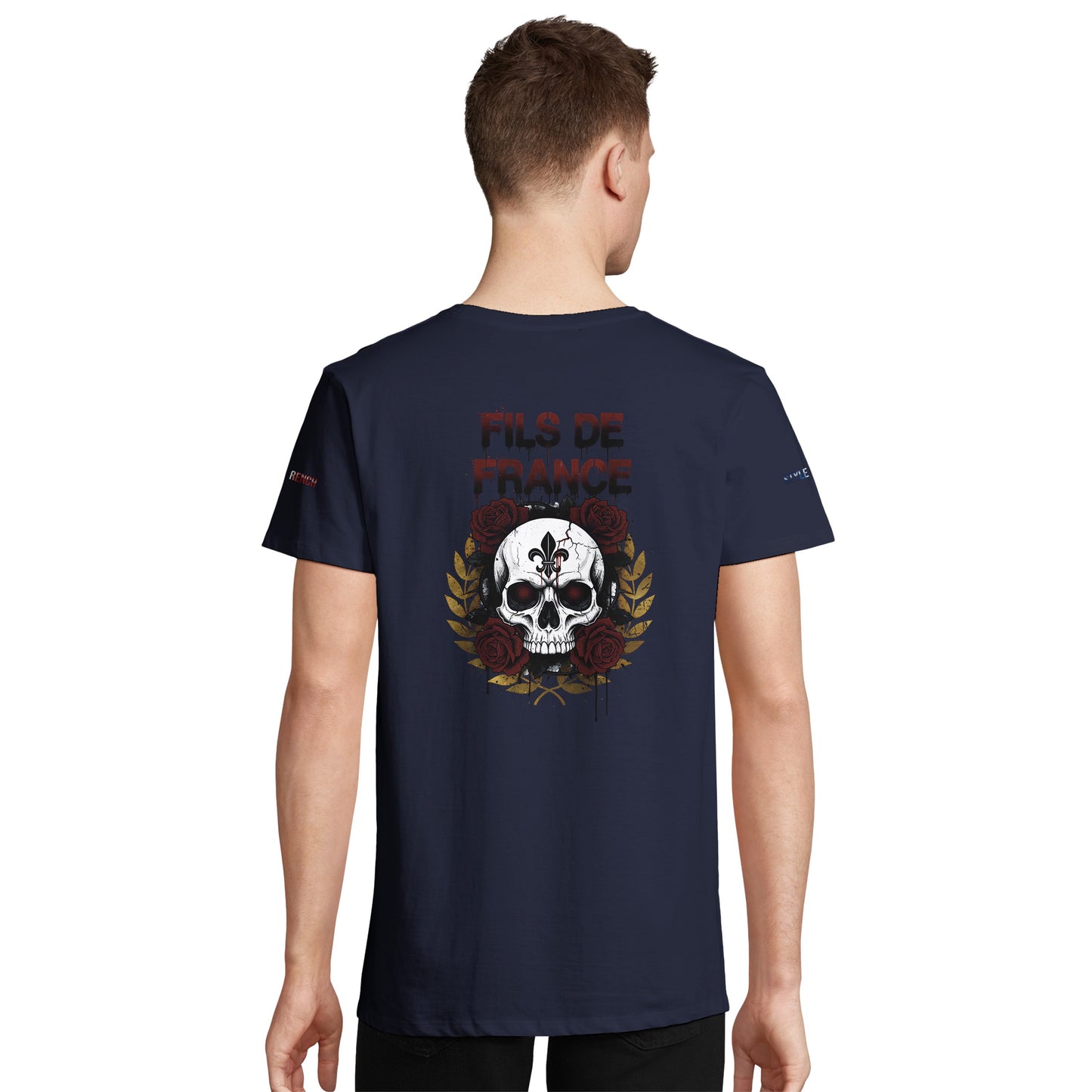 T-Shirt Herren Frankreich-Stil Rundhals recycelte Mischung | SOL'S RE Crusader 04233