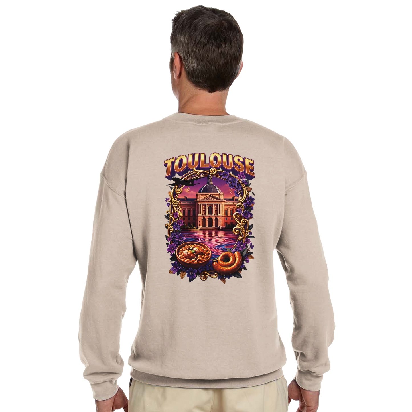 Unisex Sweatshirt Toulouse Classic French City Crewneck | Gildan® 18000