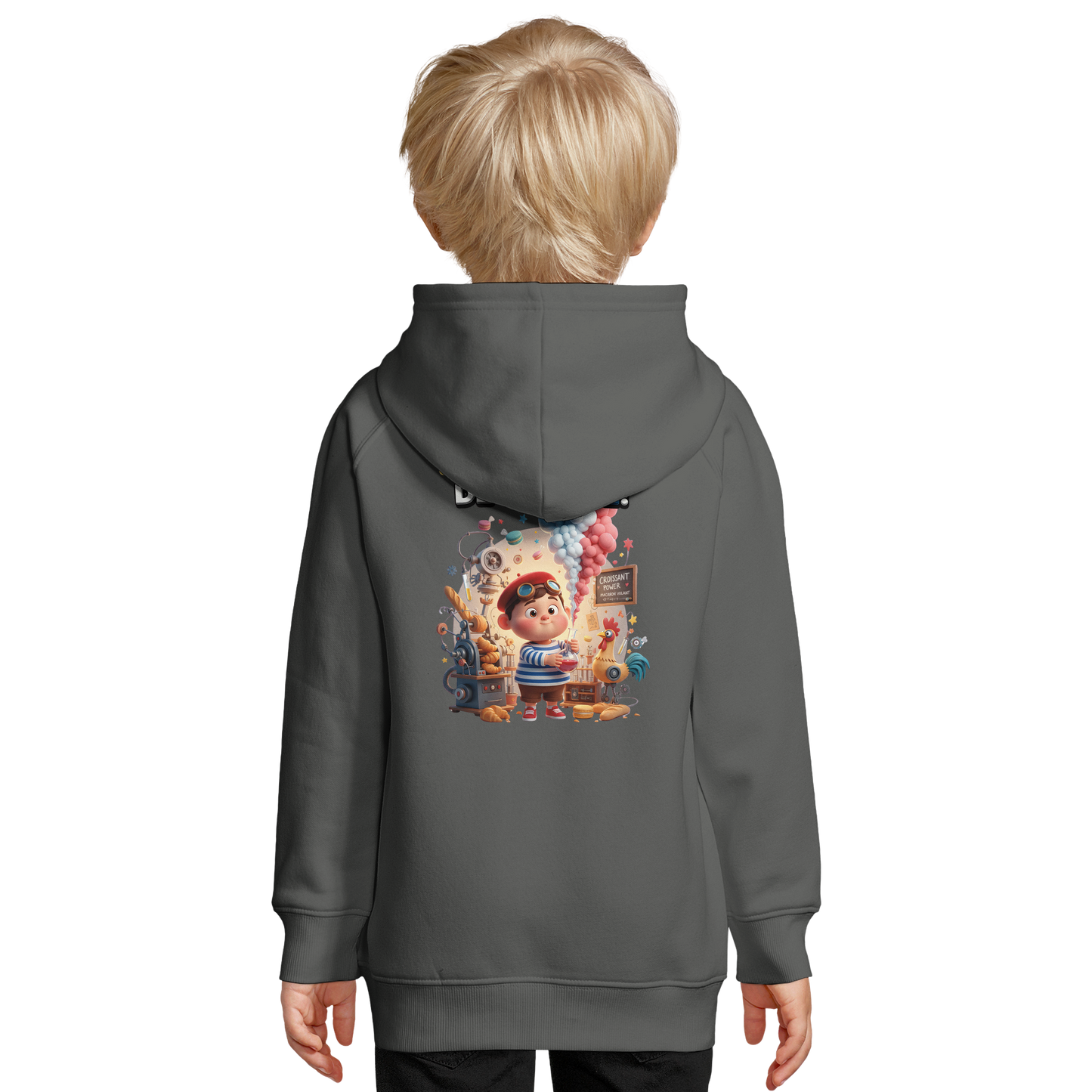 Kapuzenpullover für Jungen „Kleines Genie“ Französisch bio | SOL'S Stellar Kids 03576