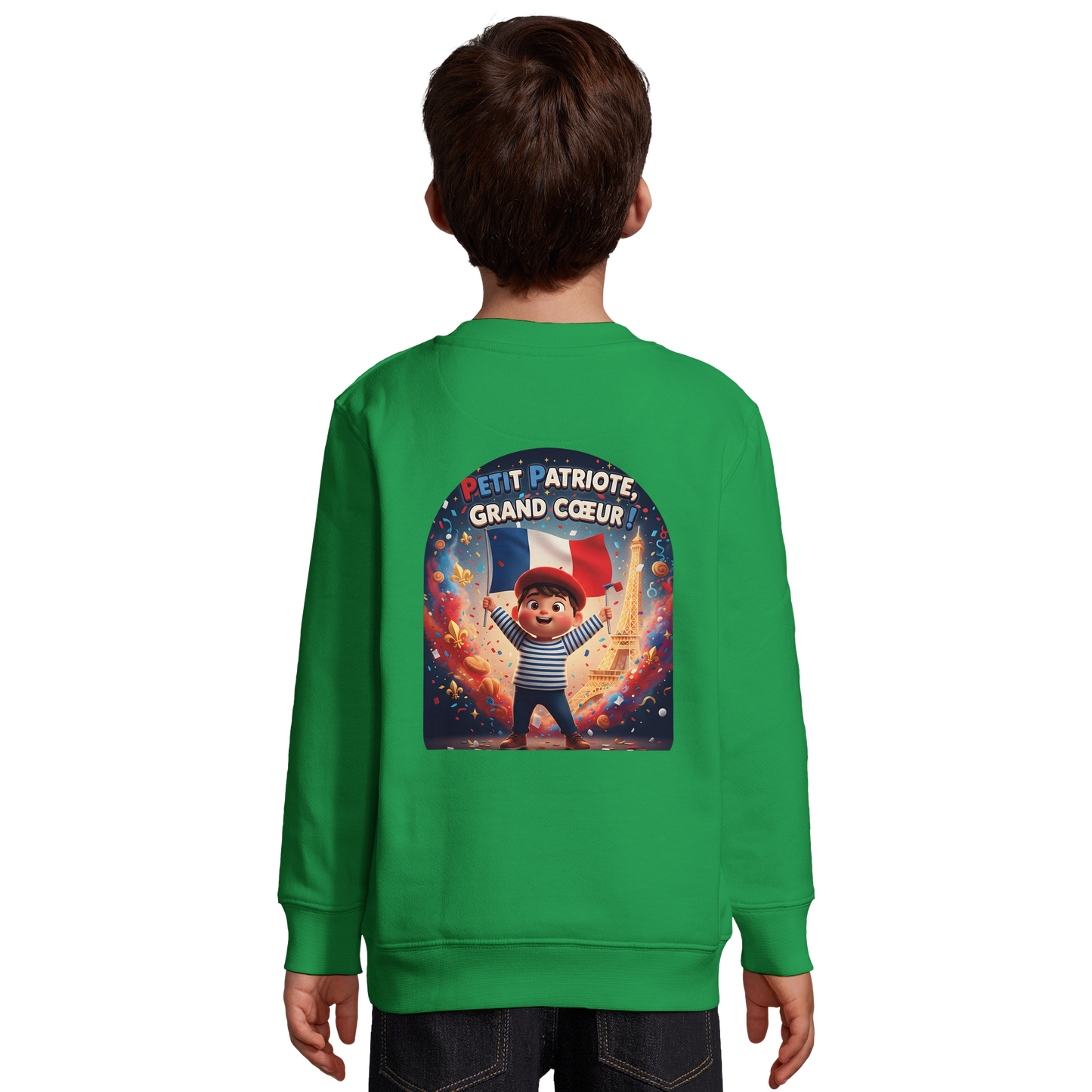 Sweat-shirt Enfant Petit Patriote - Coton Éco-Responsable