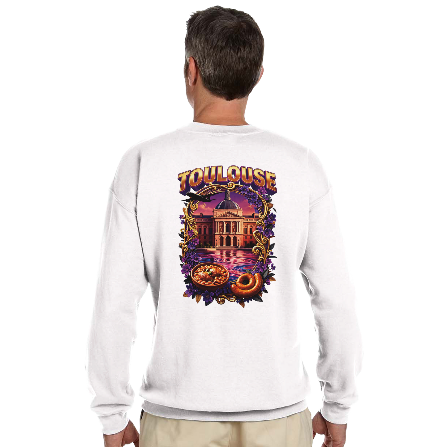 Unisex Sweatshirt Toulouse Classic French City Crewneck | Gildan® 18000