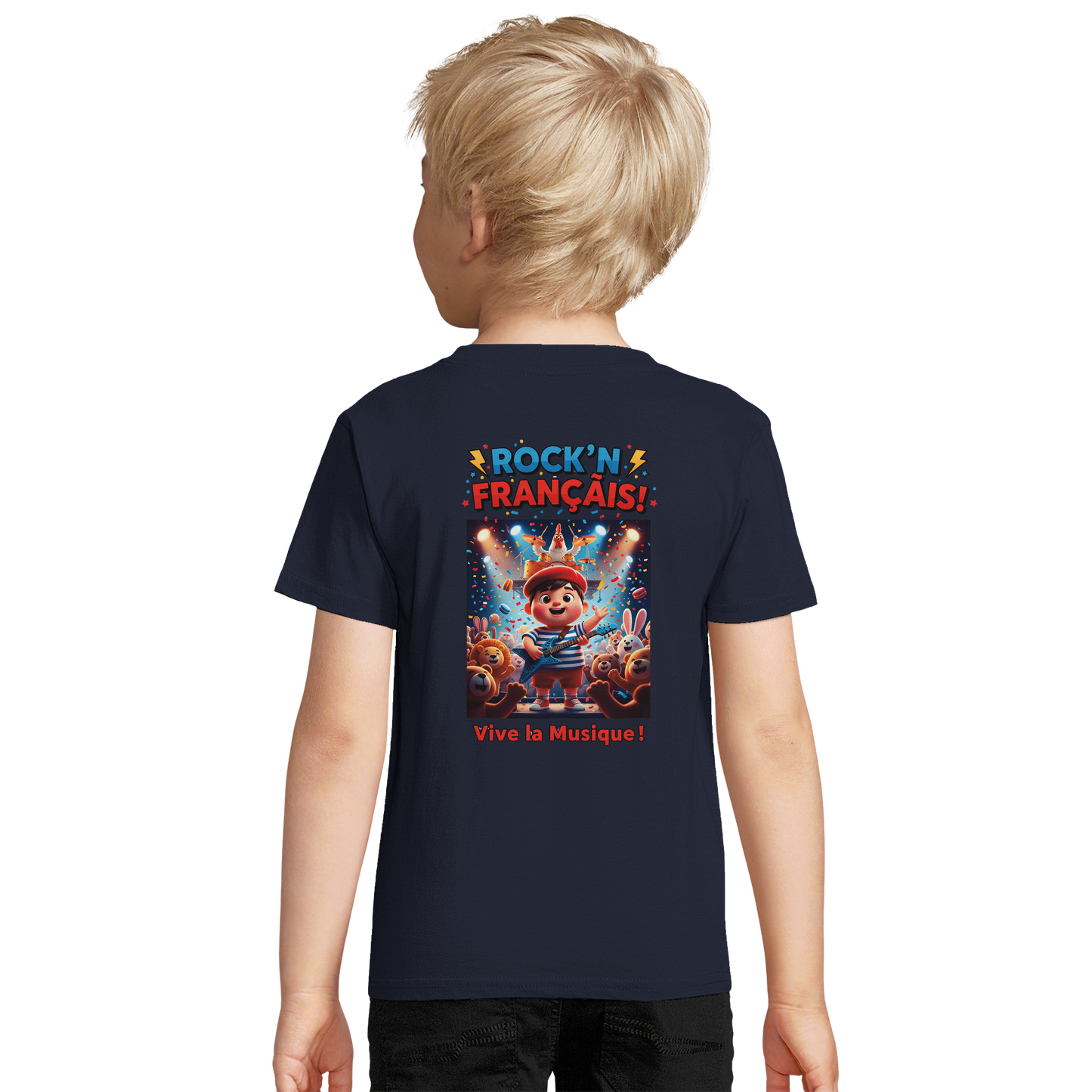 T-Shirt Junge Rock'n Français Bio tailliert | SOL'S Pioneer Kids 03578