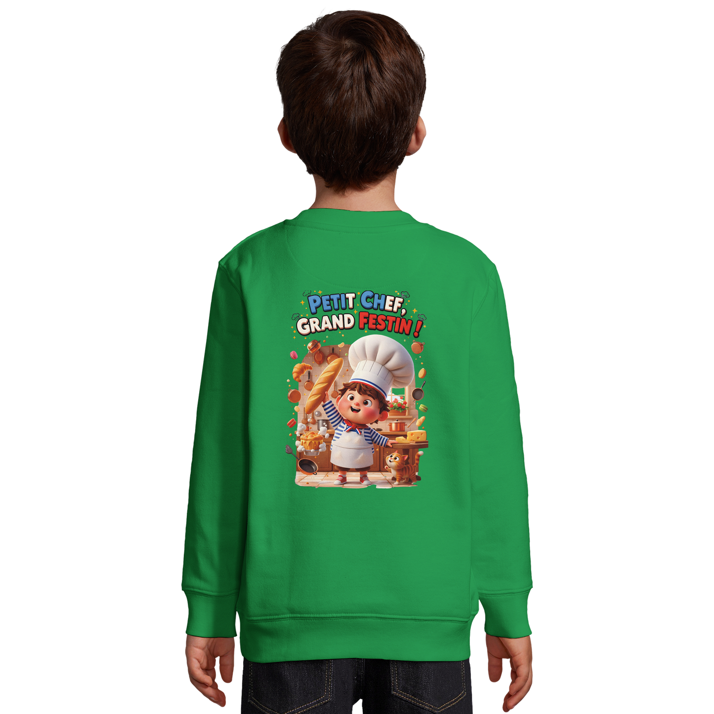Boys' Little Chef Big Feast Recycled Blend Sweatshirt | SOL'S Columbia Kids 04239