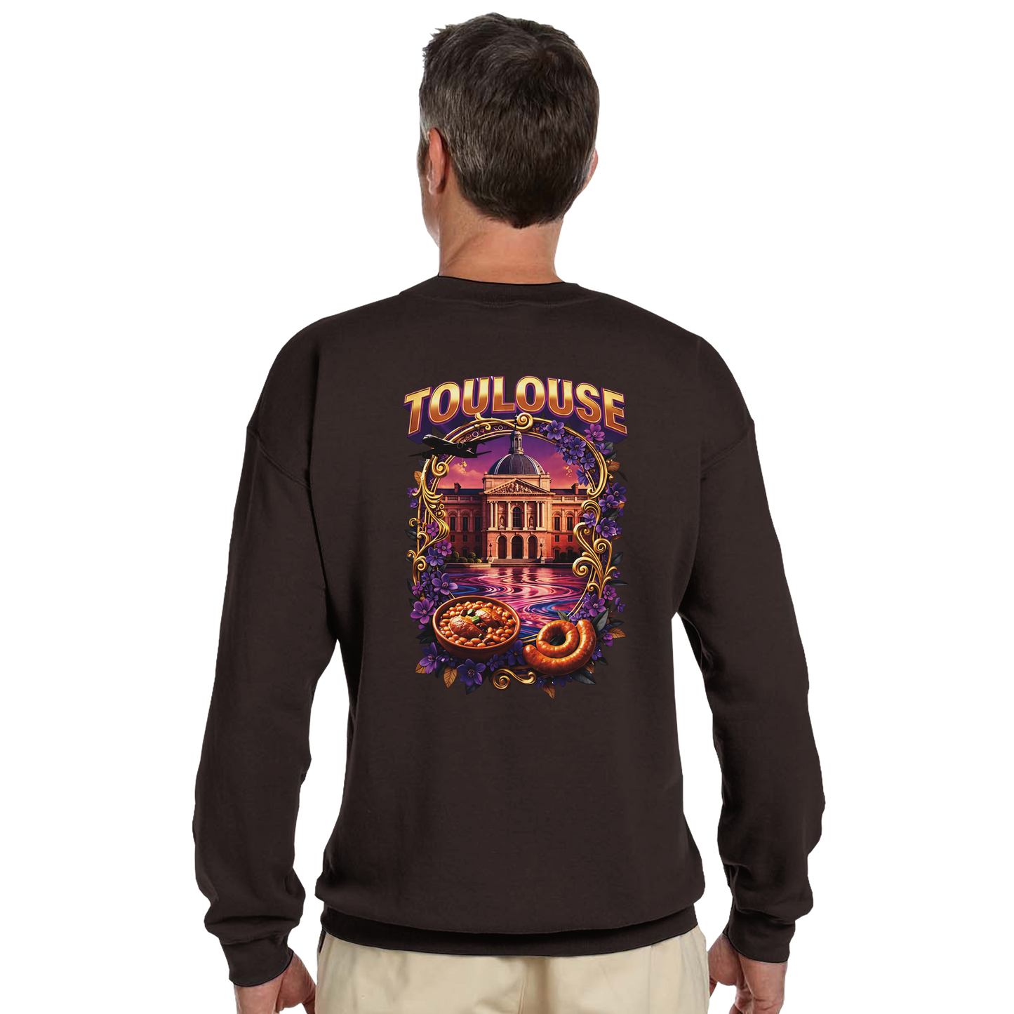 Unisex Sweatshirt Toulouse Classic French City Crewneck | Gildan® 18000