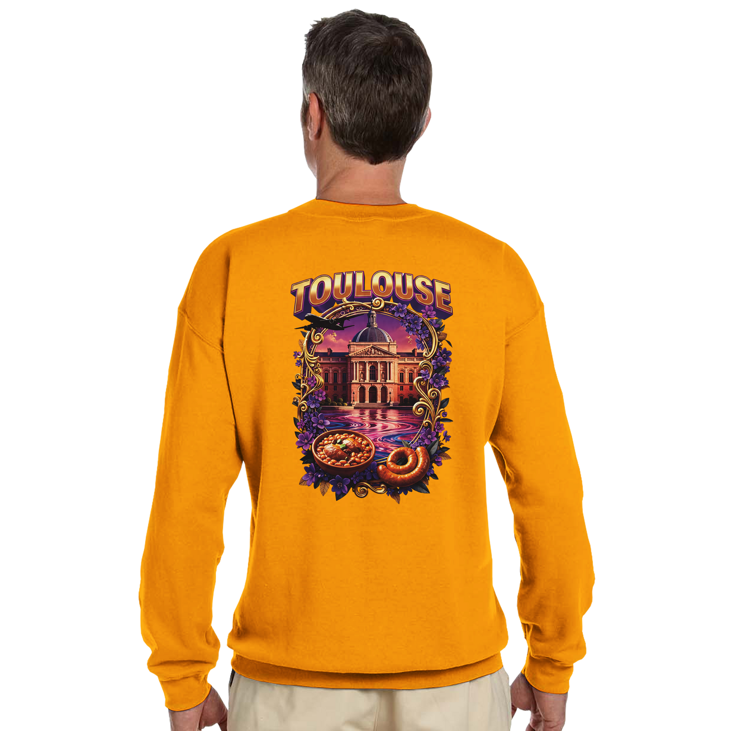 Unisex Sweatshirt Toulouse Classic French City Crewneck | Gildan® 18000