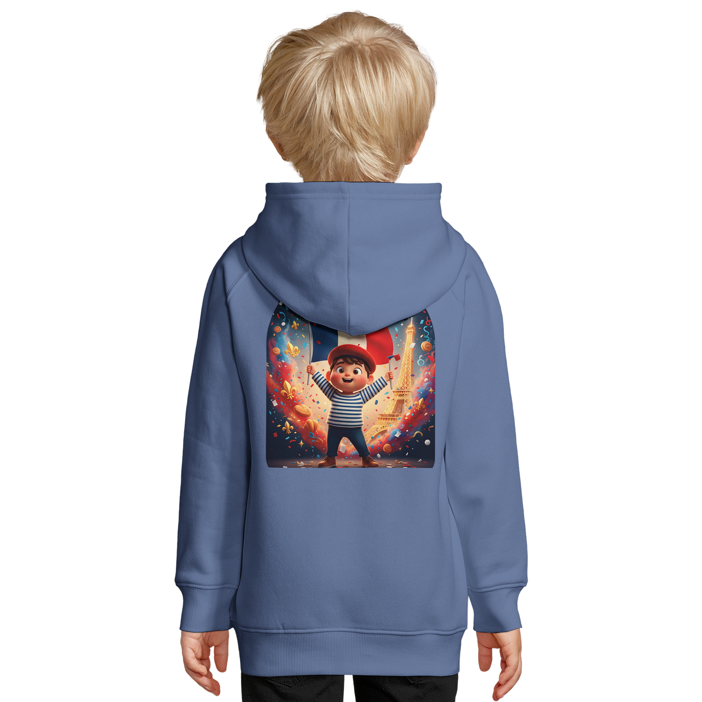 Sweat-shirt Enfant Petit Patriote - Hoodie en Coton Bio Éco-responsable