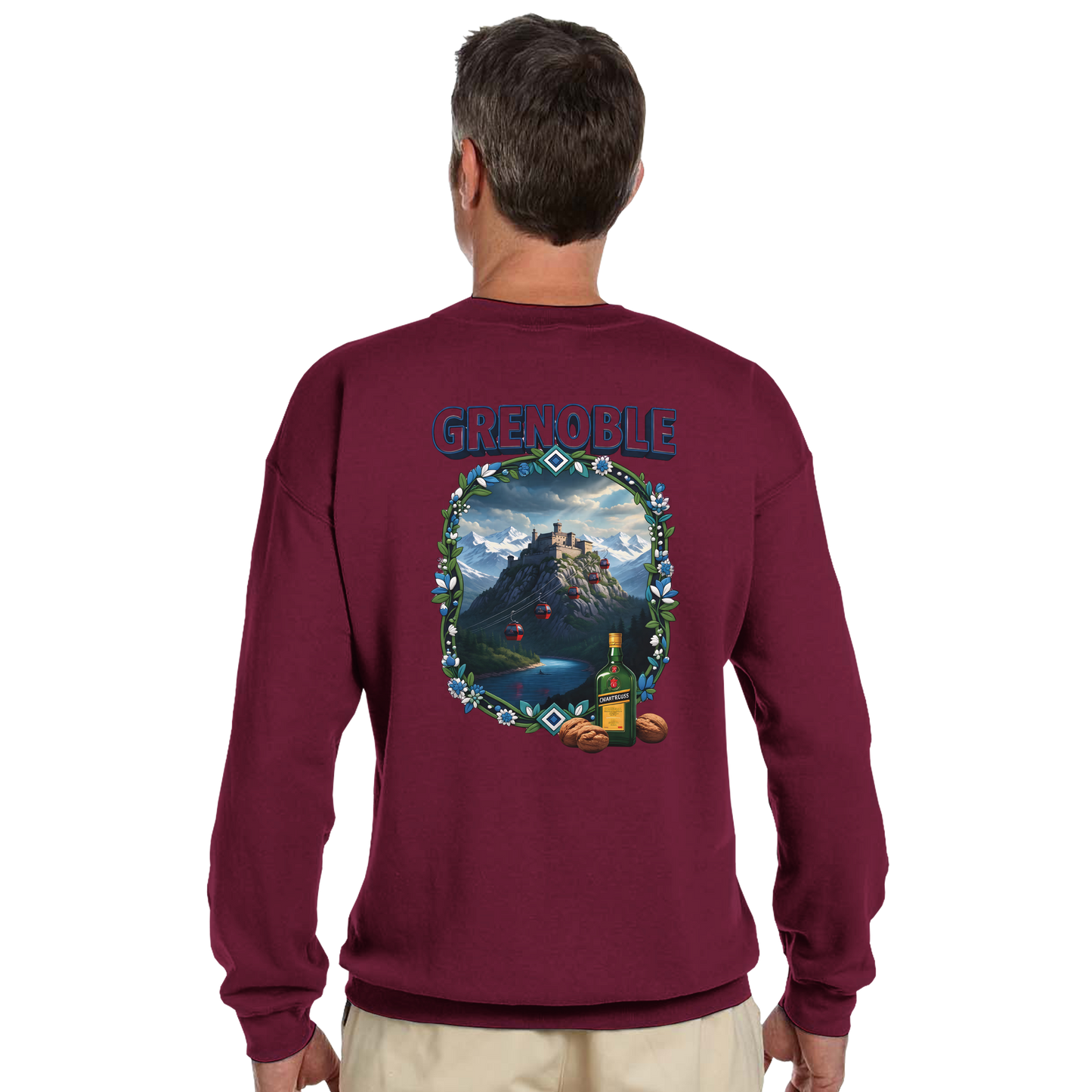 Grenoble city of France classic unisex crewneck sweatshirt | Gildan® 18000