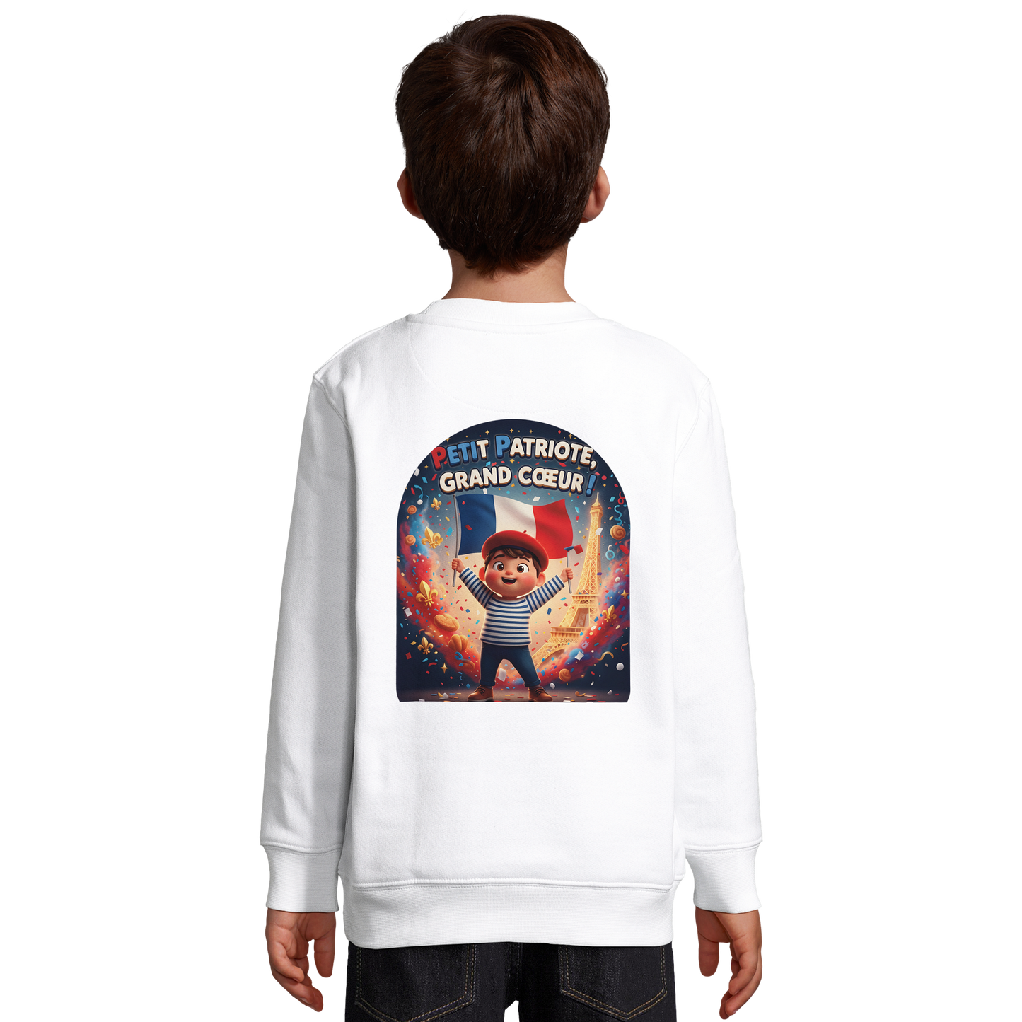 Sweat-shirt Enfant Petit Patriote - Coton Éco-Responsable