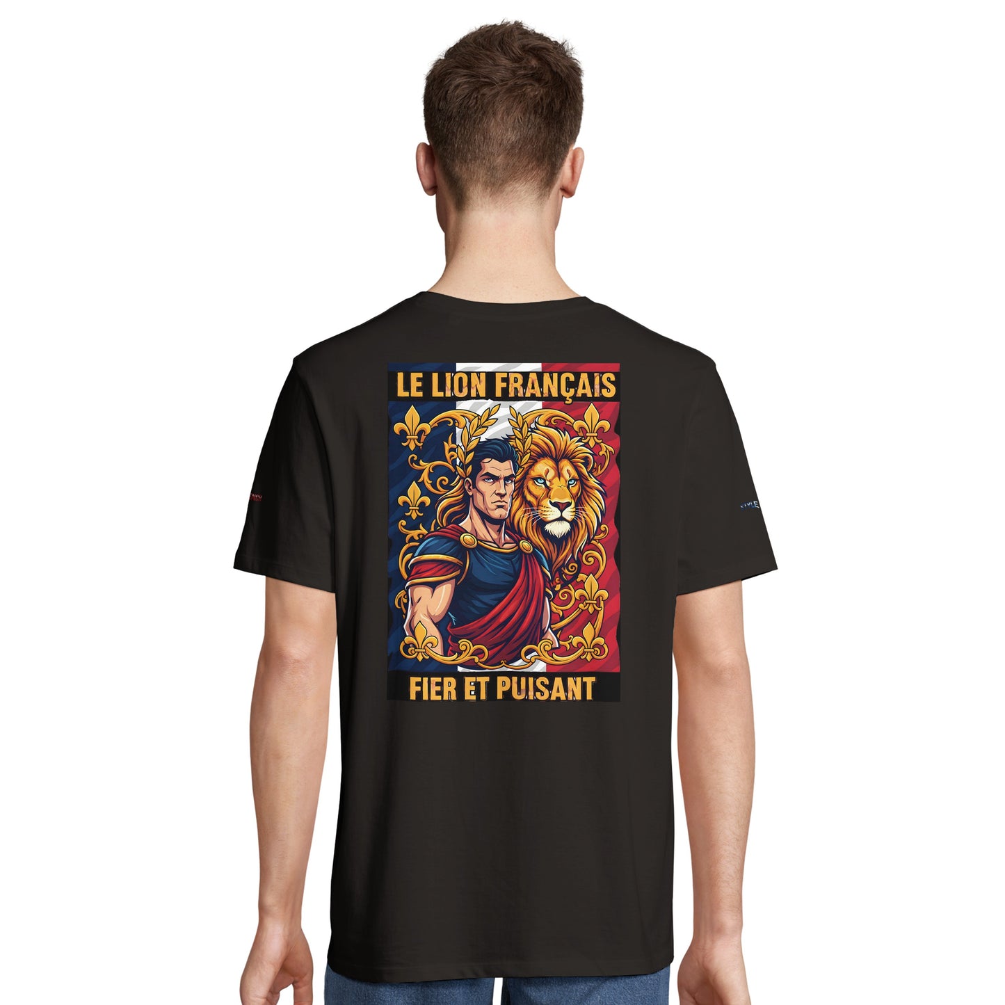 Men's T-shirt strong lion French style organic in conversion cotton | SOL'S Legend 03981
