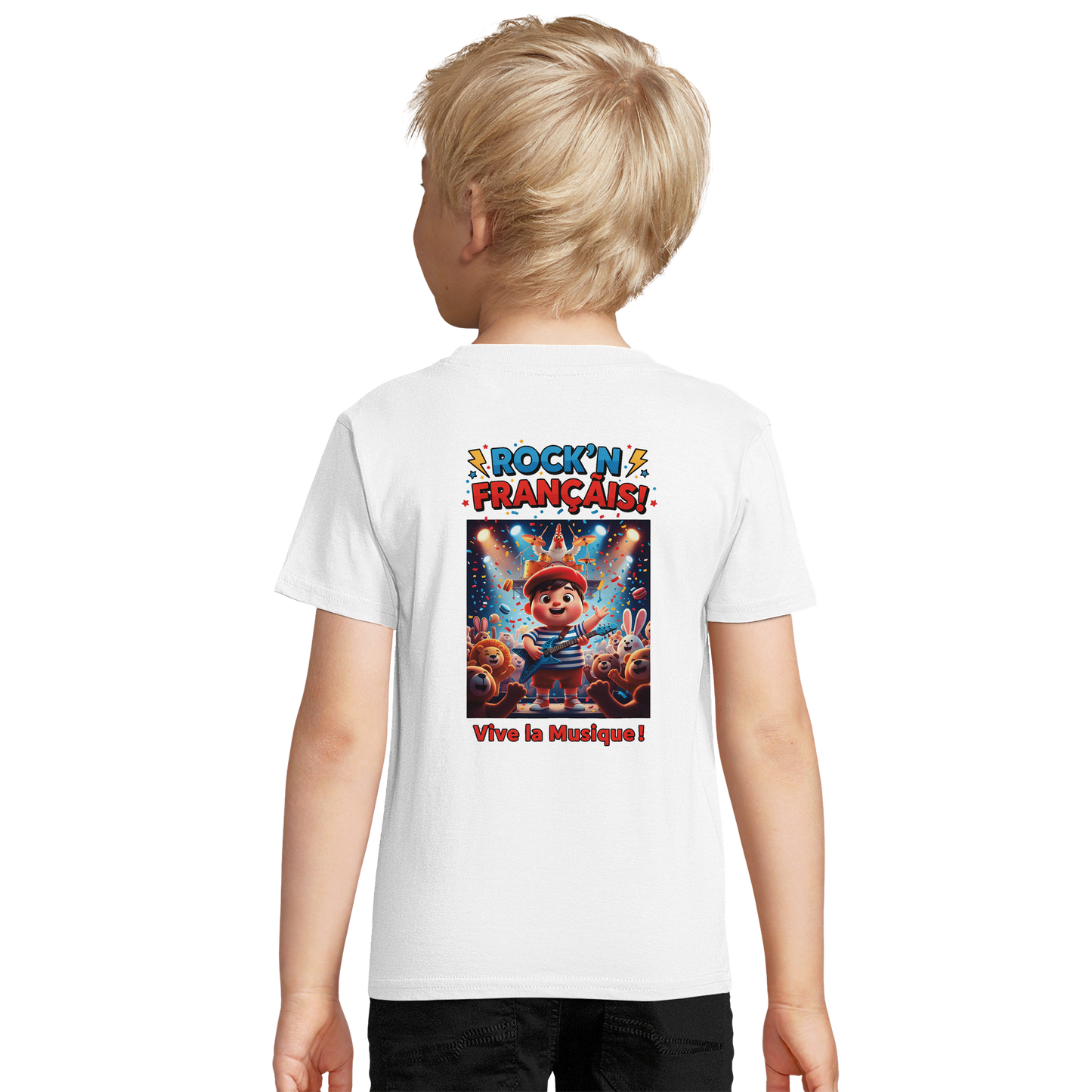 T-Shirt Junge Rock'n Français Bio tailliert | SOL'S Pioneer Kids 03578