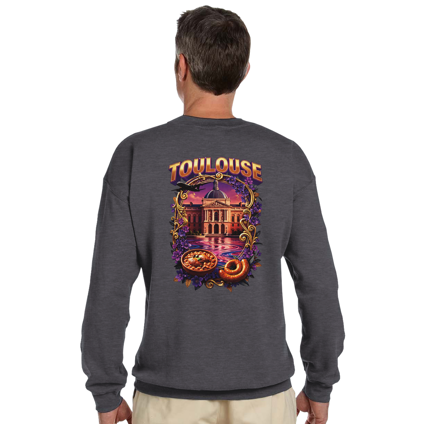 Unisex Sweatshirt Toulouse Classic French City Crewneck | Gildan® 18000