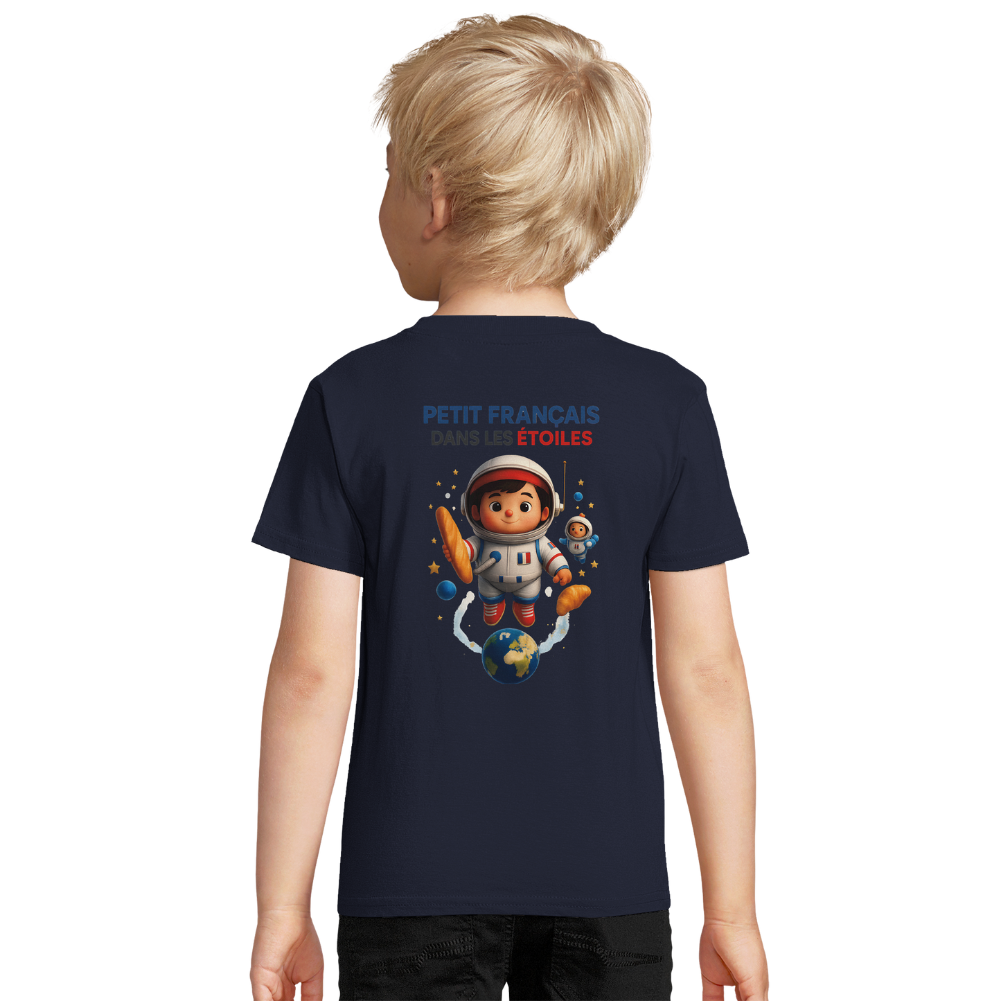 Jungen-Sweatshirt kleiner Franzose in den Sternen | SOL'S Columbia Kids 04239 recycelte Mischung