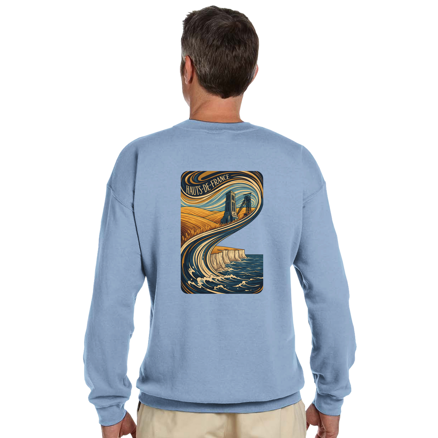 Unisex Nord-Pas-de-Calais classic crewneck sweatshirt | Gildan® 18000