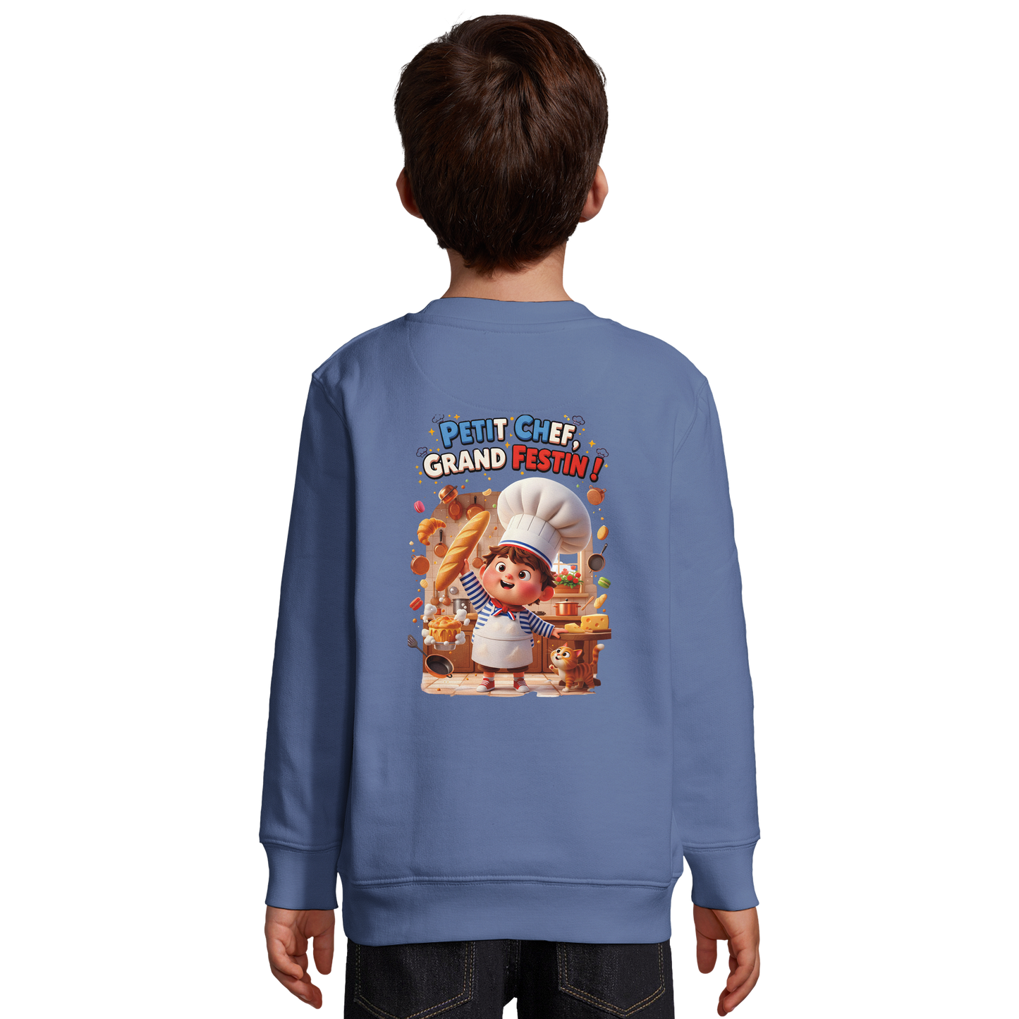 Boys' Little Chef Big Feast Recycled Blend Sweatshirt | SOL'S Columbia Kids 04239