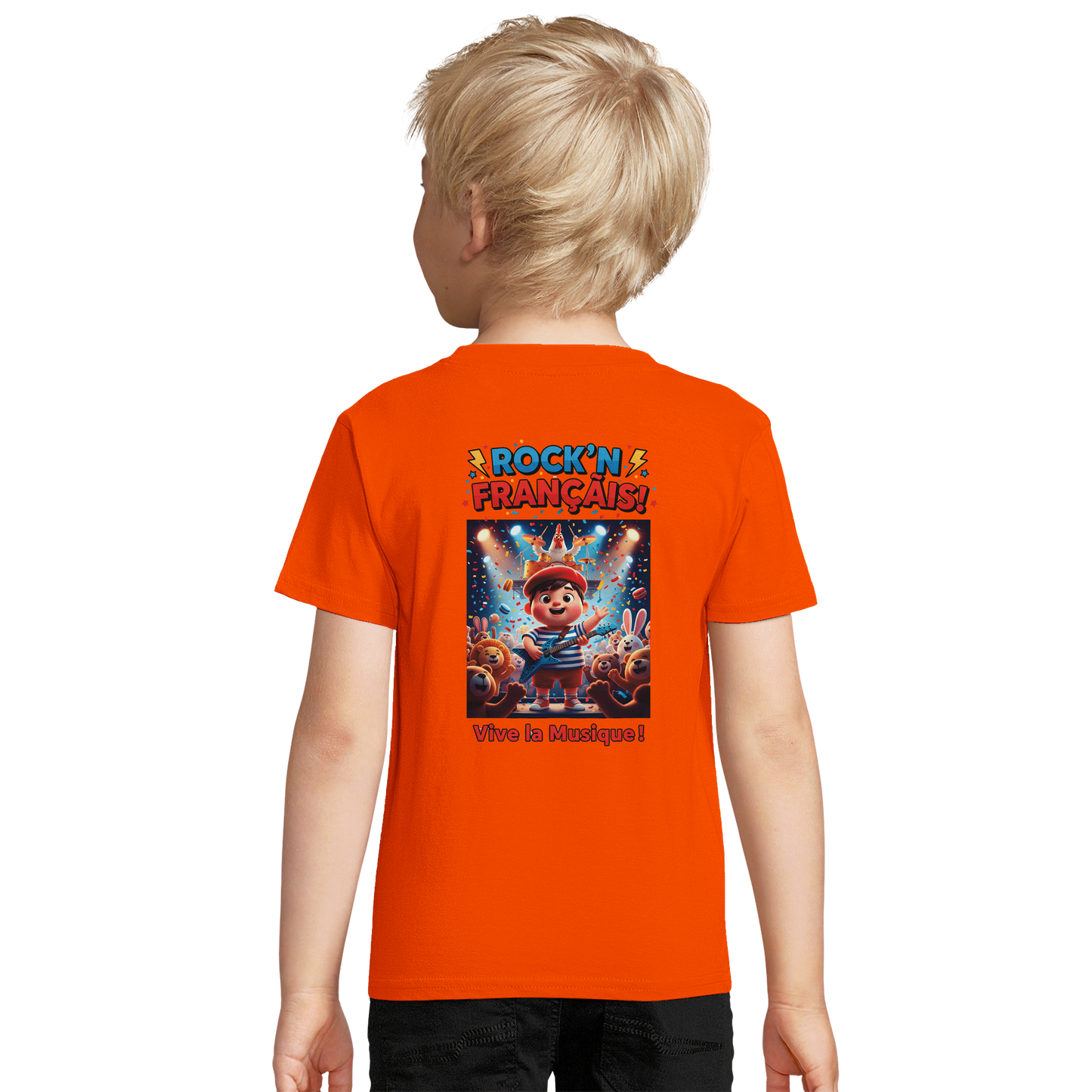 T-Shirt Junge Rock'n Français Bio tailliert | SOL'S Pioneer Kids 03578