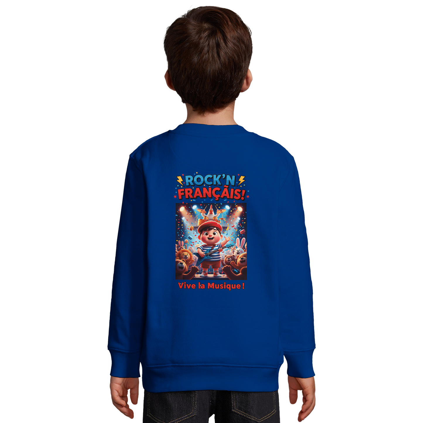 Jungen Sweatshirt Rock'n Français Mischgewebe recycelt | SOL'S Columbia Kids 04239