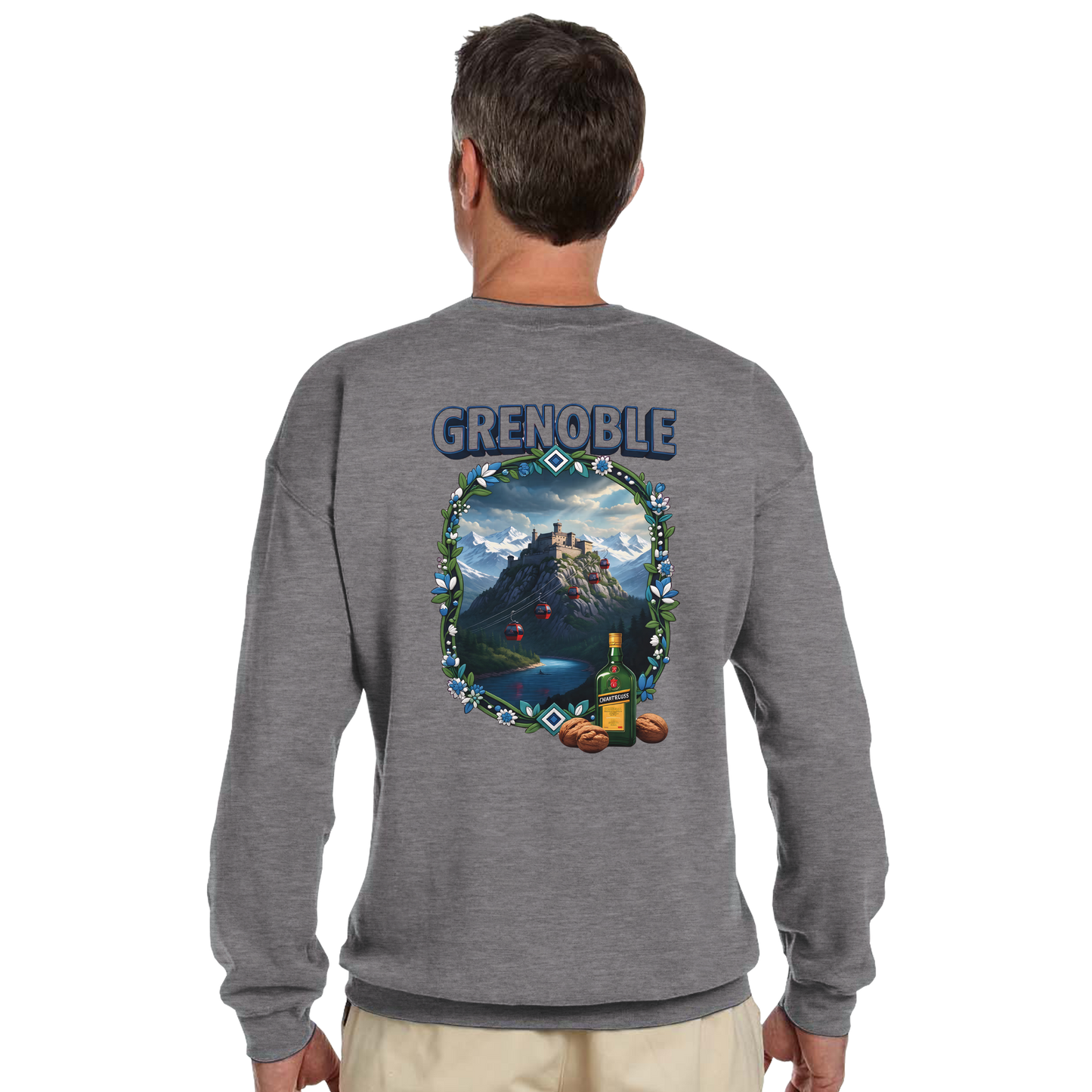Grenoble city of France classic unisex crewneck sweatshirt | Gildan® 18000