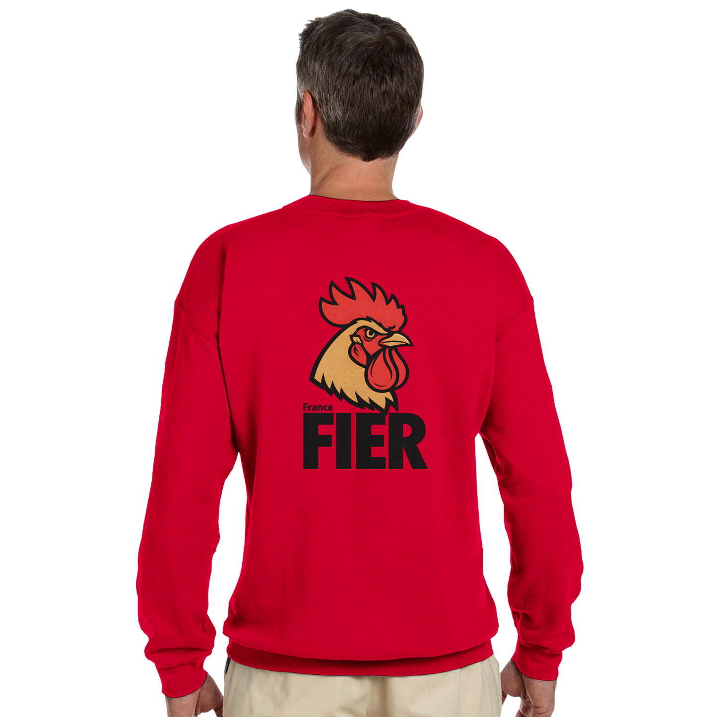 Men's France Proud Classic Crewneck Sweatshirt | Gildan® 18000