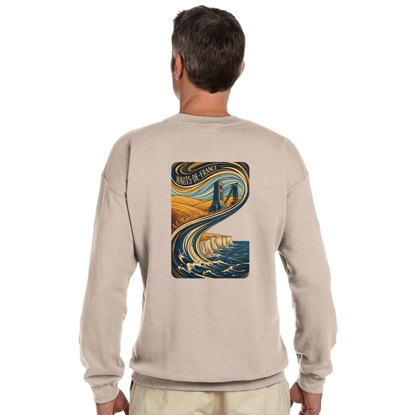 Unisex Nord-Pas-de-Calais classic crewneck sweatshirt | Gildan® 18000