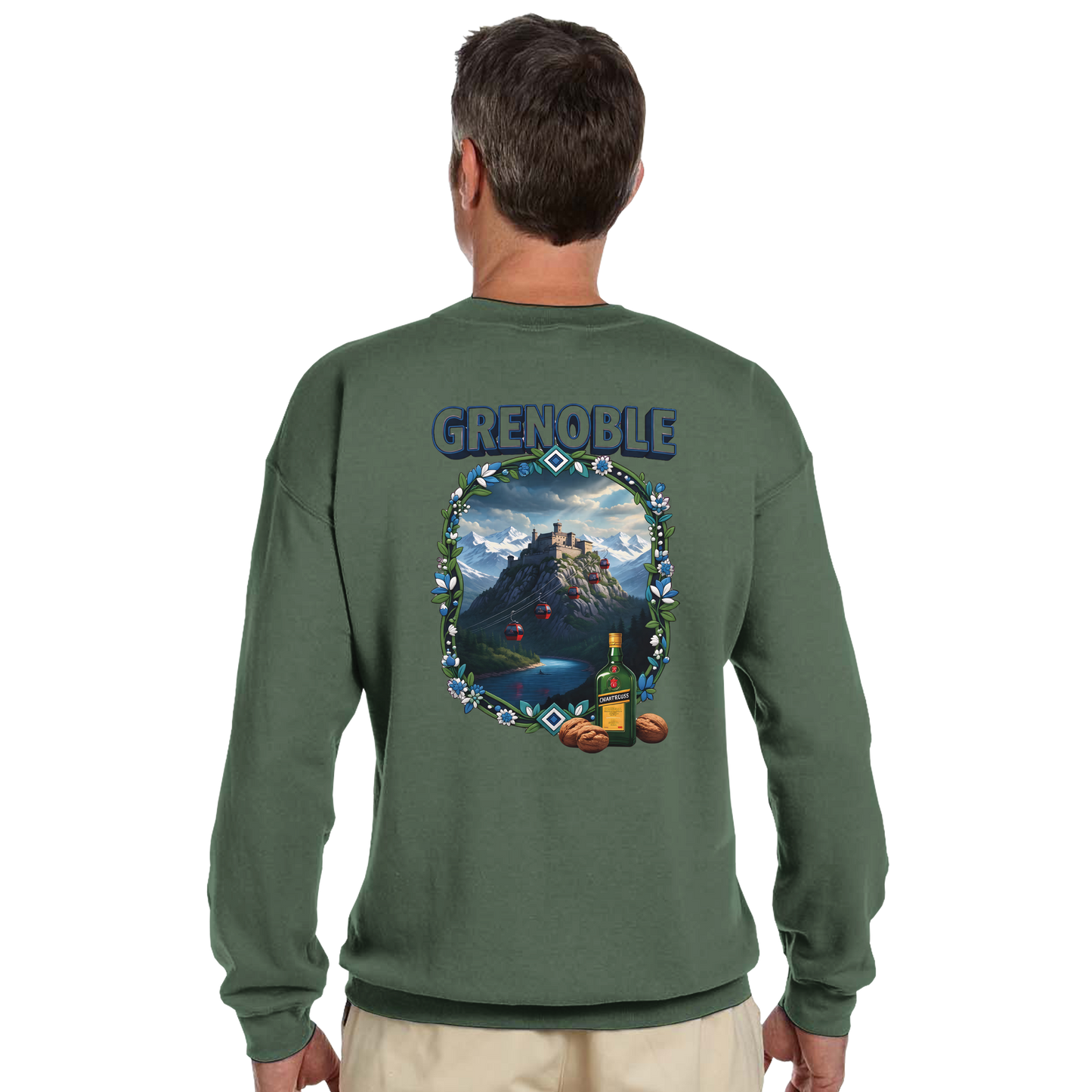 Grenoble city of France classic unisex crewneck sweatshirt | Gildan® 18000