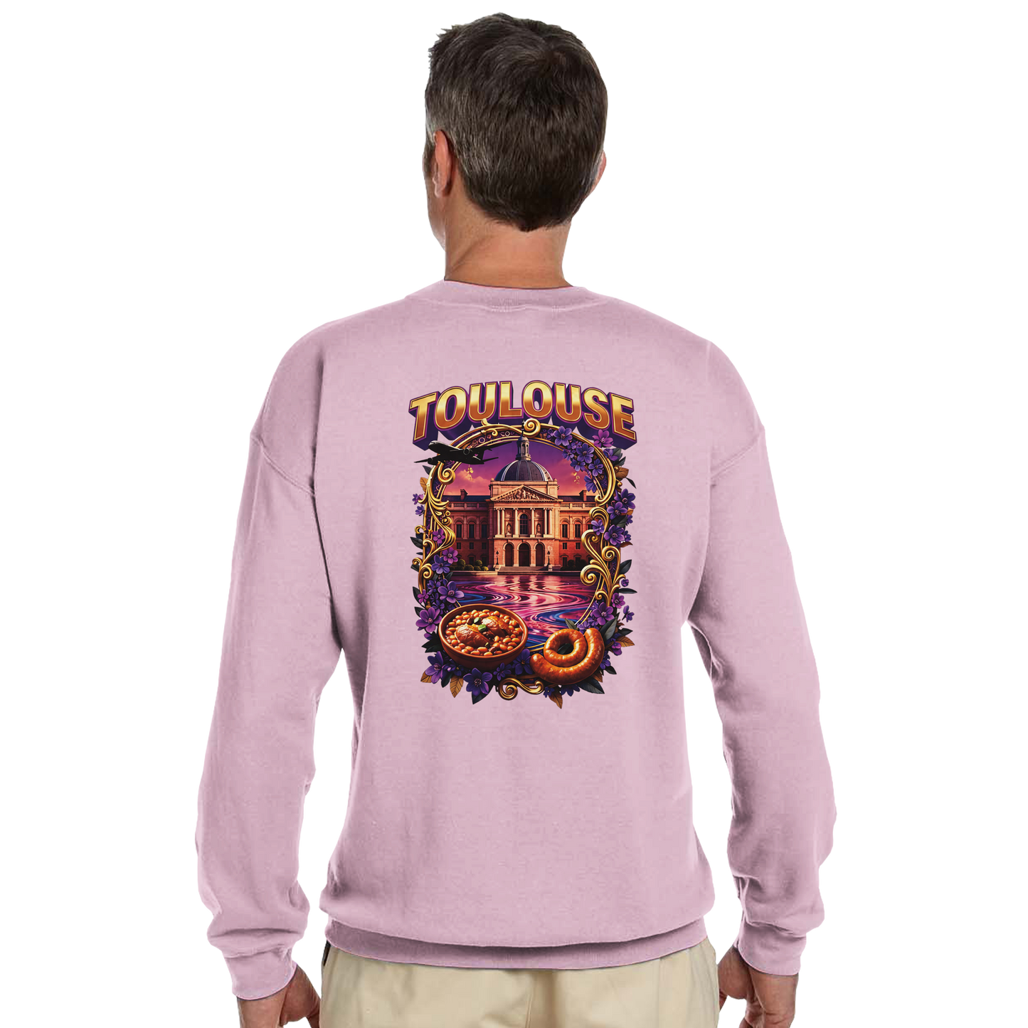 Unisex Sweatshirt Toulouse Classic French City Crewneck | Gildan® 18000