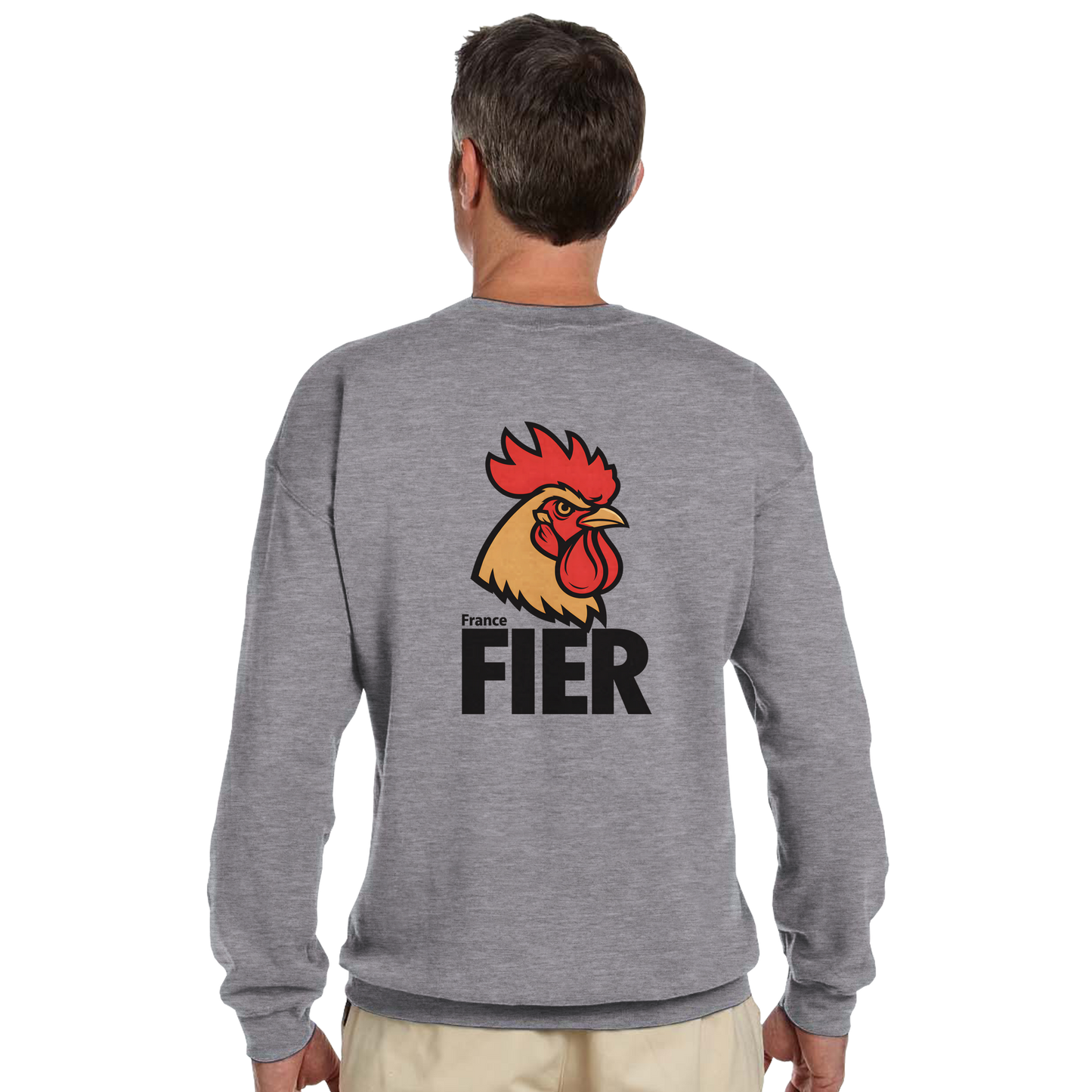 Men's France Proud Classic Crewneck Sweatshirt | Gildan® 18000