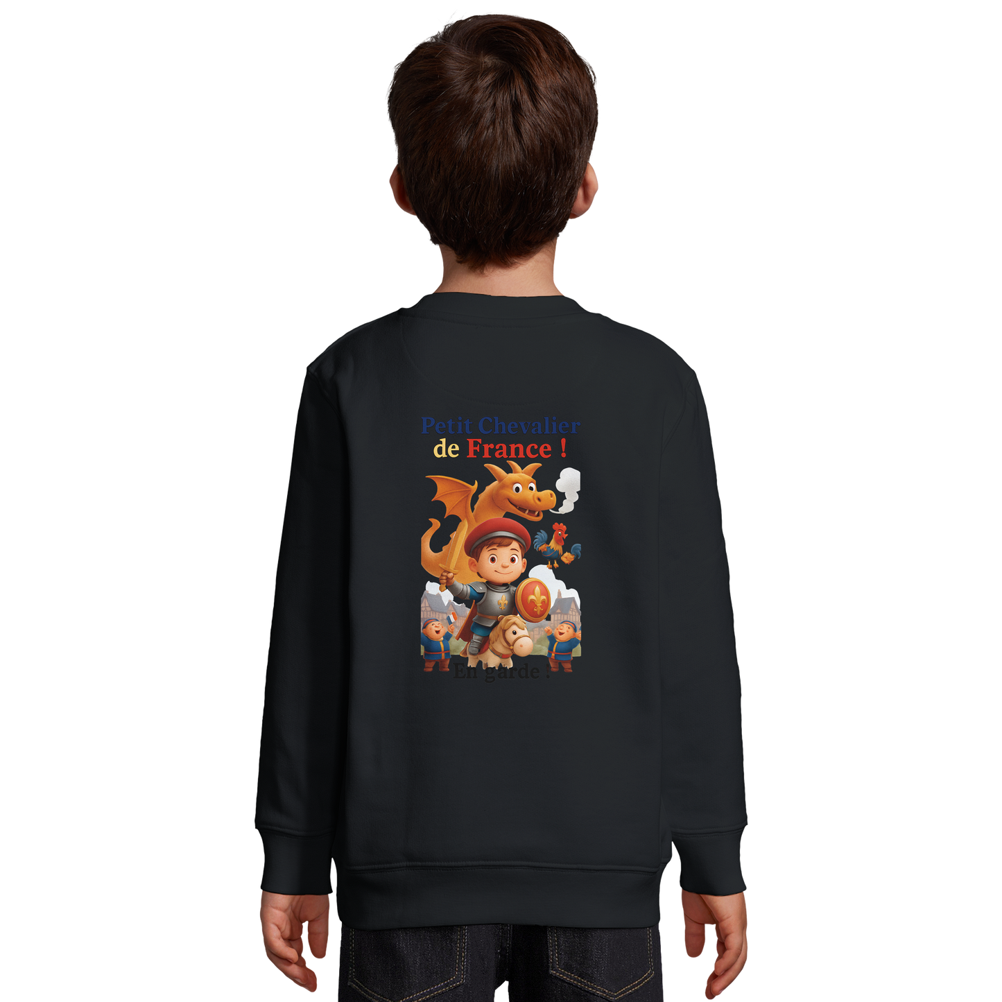 Sweatshirt für Jungen mit kleinem Frankreich-Ritter aus recyceltem Materialmix | SOL'S Columbia Kids 04239