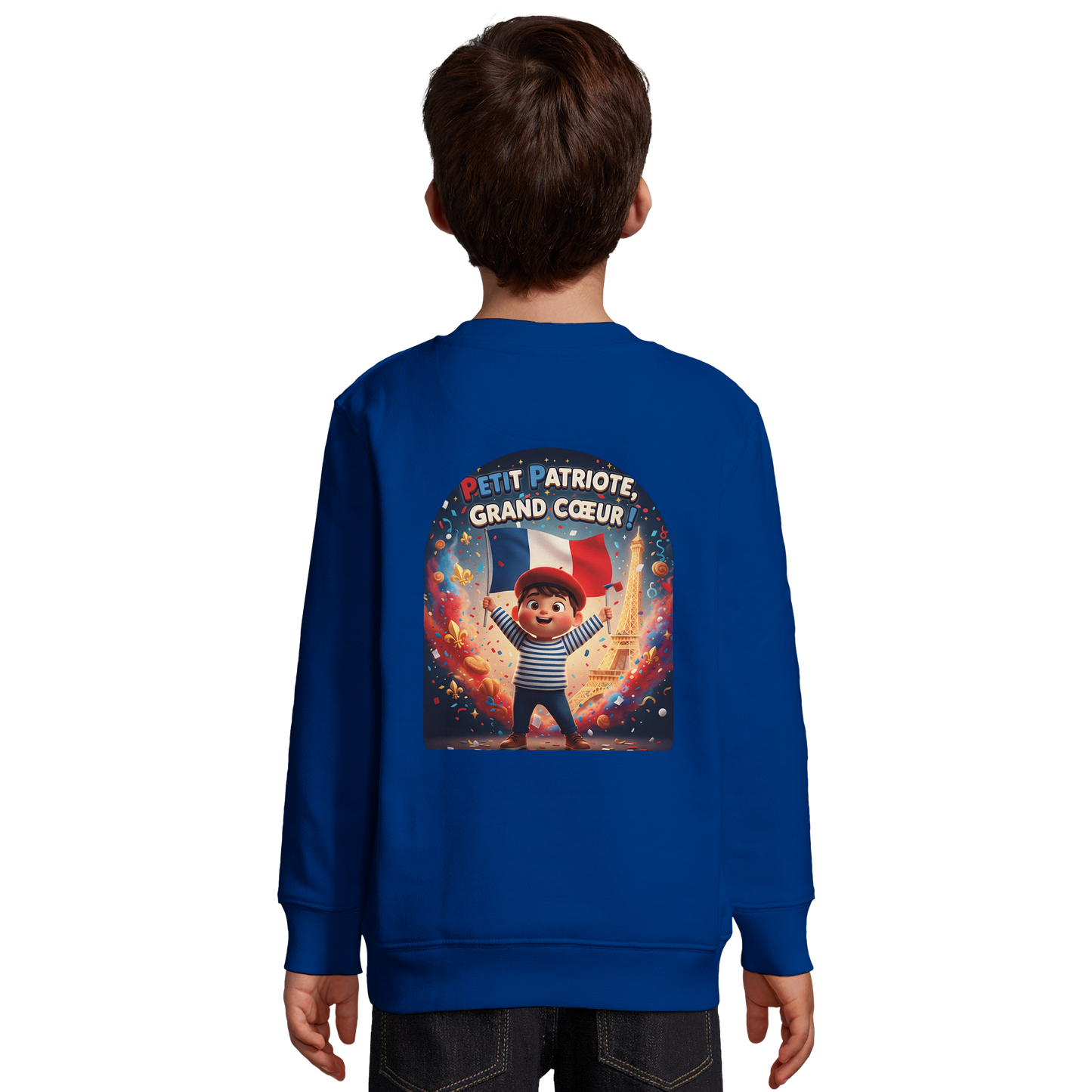 Sweat-shirt Enfant Petit Patriote - Coton Éco-Responsable