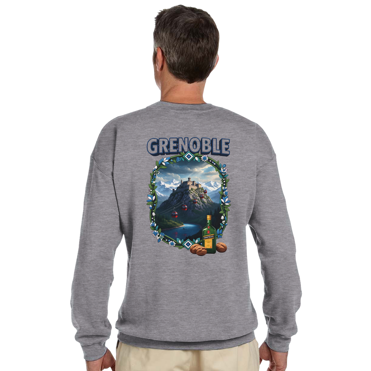 Grenoble city of France classic unisex crewneck sweatshirt | Gildan® 18000