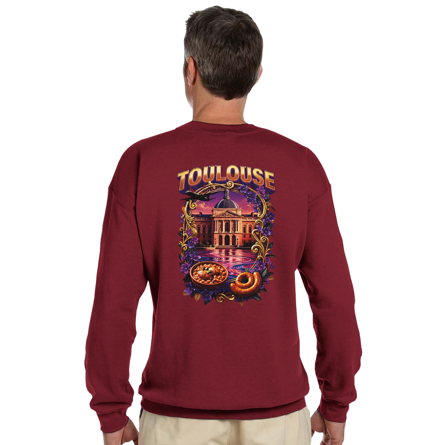 Unisex Sweatshirt Toulouse Classic French City Crewneck | Gildan® 18000