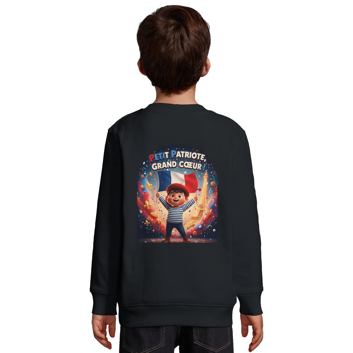 Sweat-shirt Enfant Petit Patriote - Coton Éco-Responsable