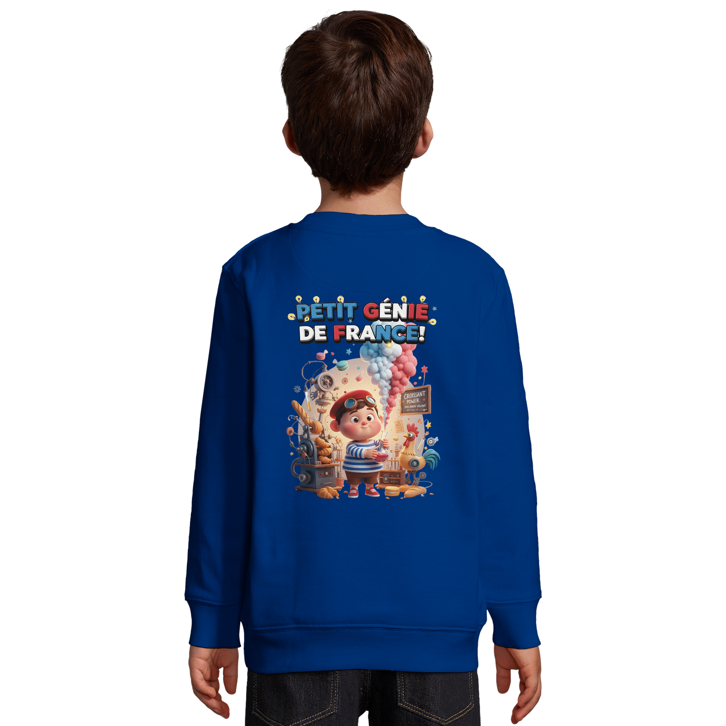 Jungen-Sweatshirt "petit génie Français" aus Recyclingmischung | SOL'S Columbia Kids 04239
