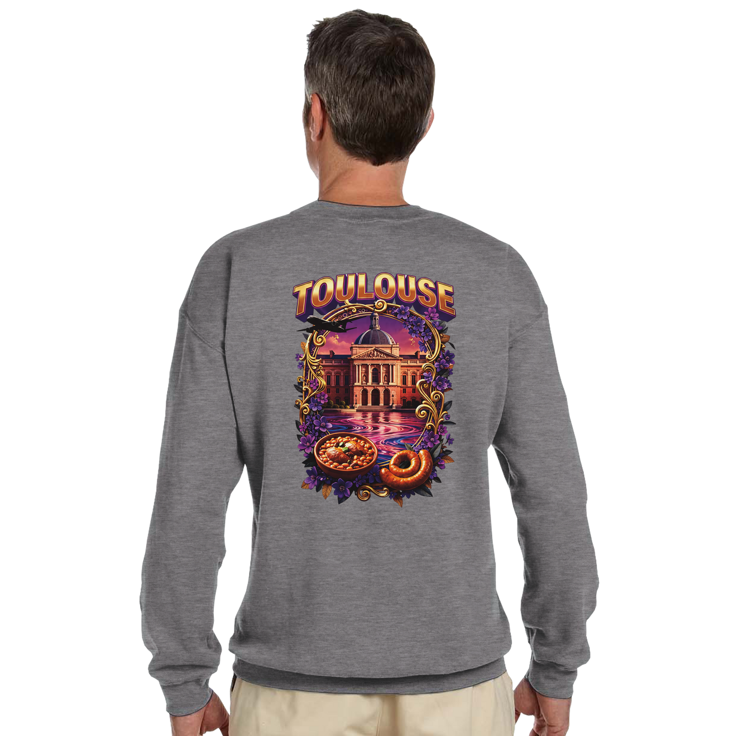Unisex Sweatshirt Toulouse Classic French City Crewneck | Gildan® 18000