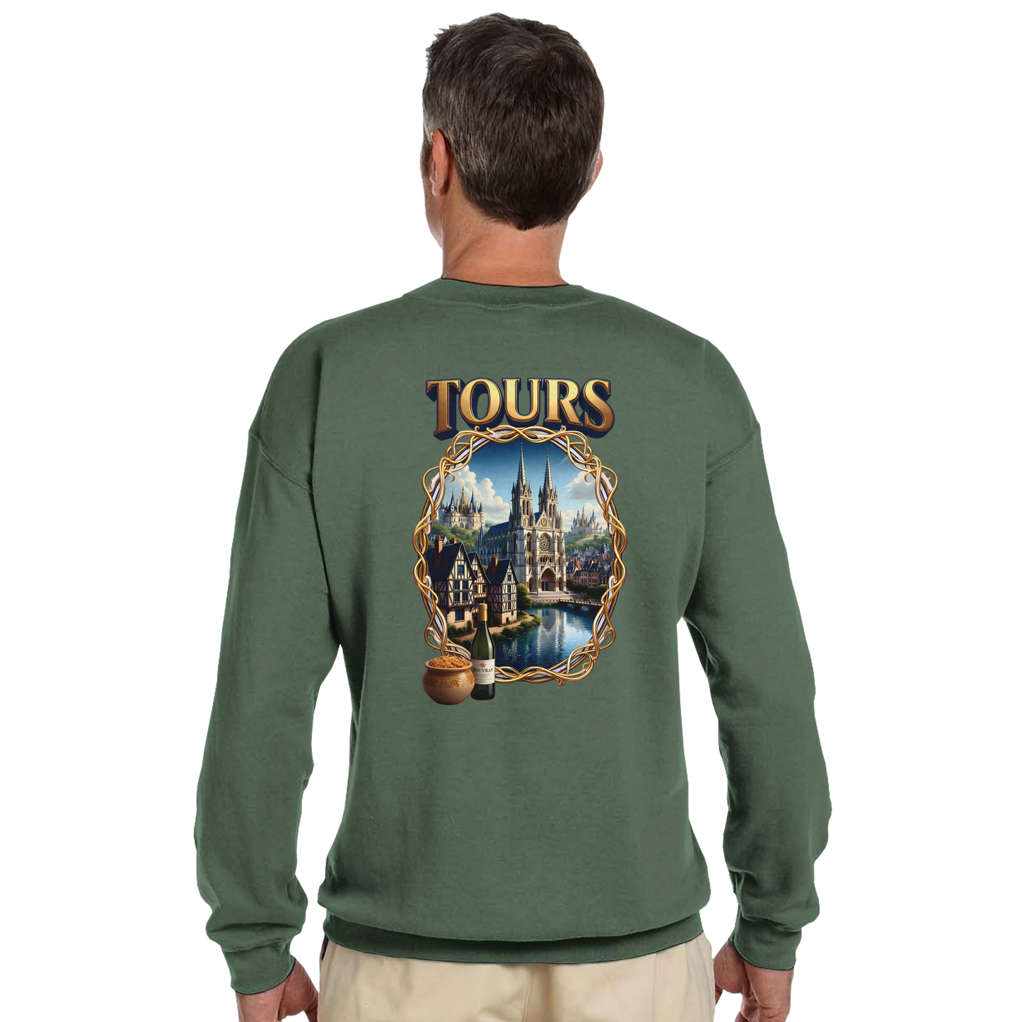 Unisex Sweatshirt Tours French City Classic Crewneck | Gildan® 18000
