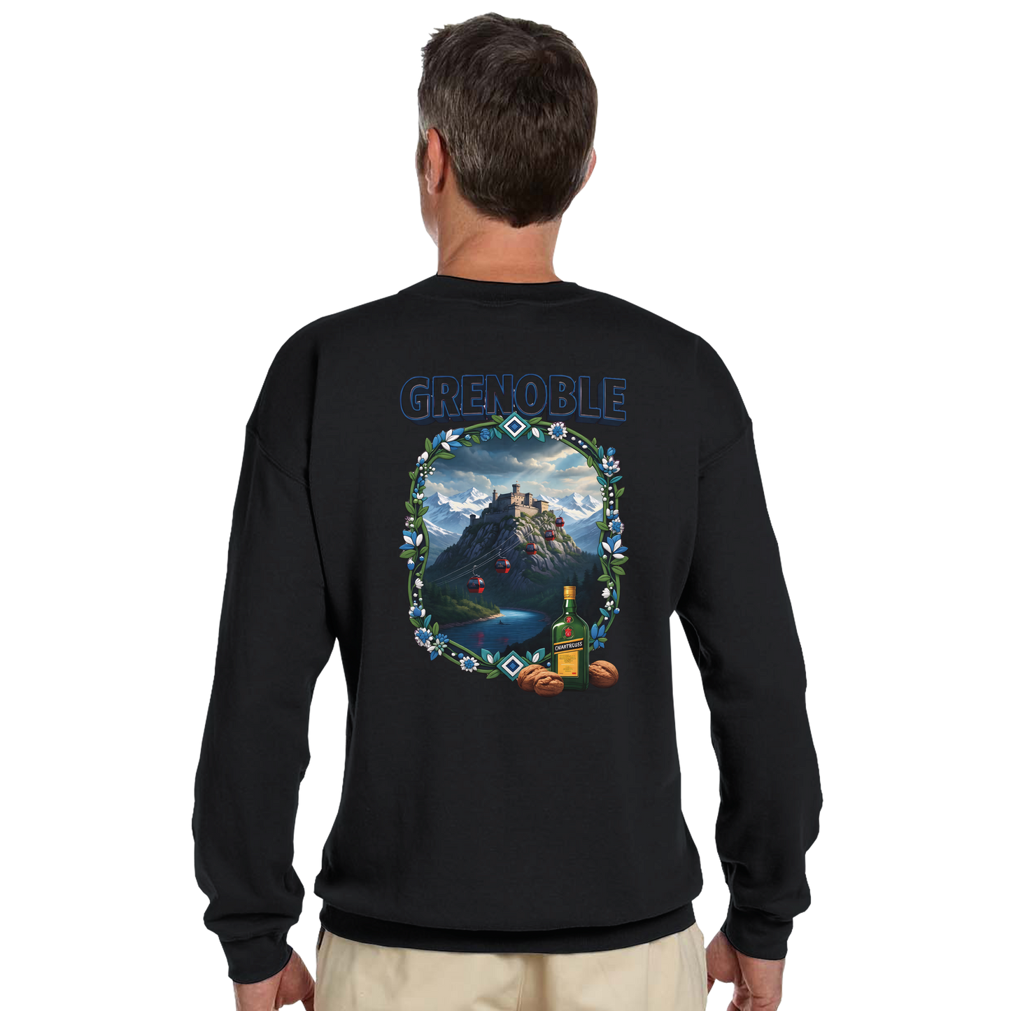 Grenoble city of France classic unisex crewneck sweatshirt | Gildan® 18000