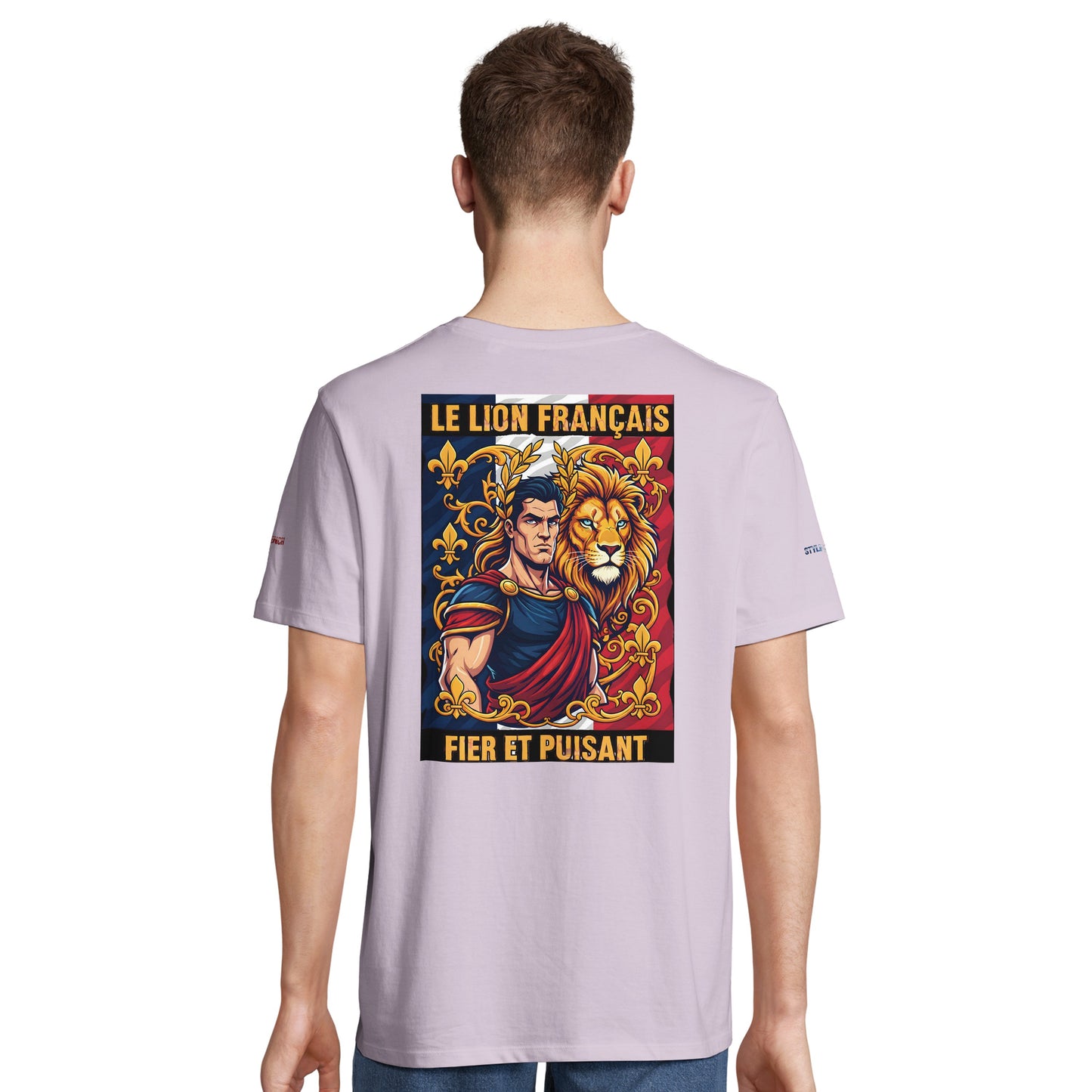 Men's T-shirt strong lion French style organic in conversion cotton | SOL'S Legend 03981