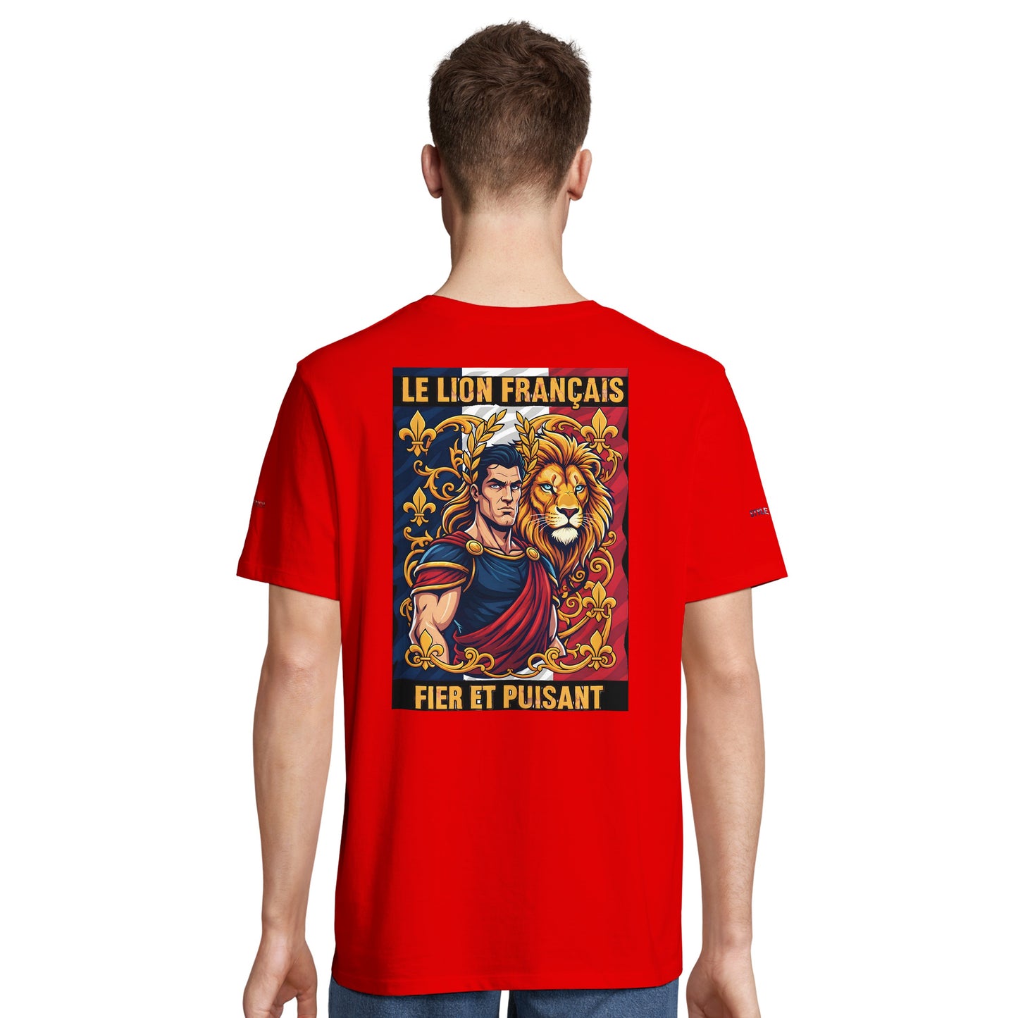 Men's T-shirt strong lion French style organic in conversion cotton | SOL'S Legend 03981