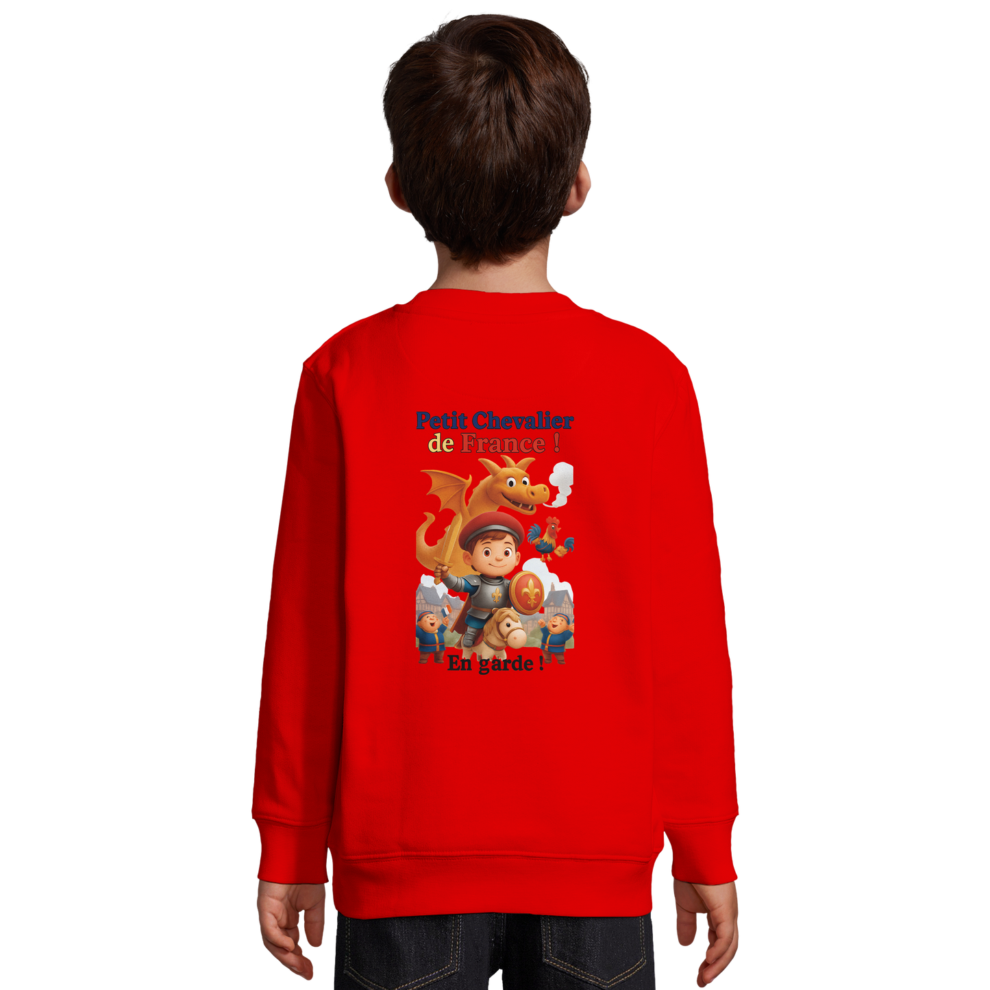 Sweatshirt für Jungen mit kleinem Frankreich-Ritter aus recyceltem Materialmix | SOL'S Columbia Kids 04239