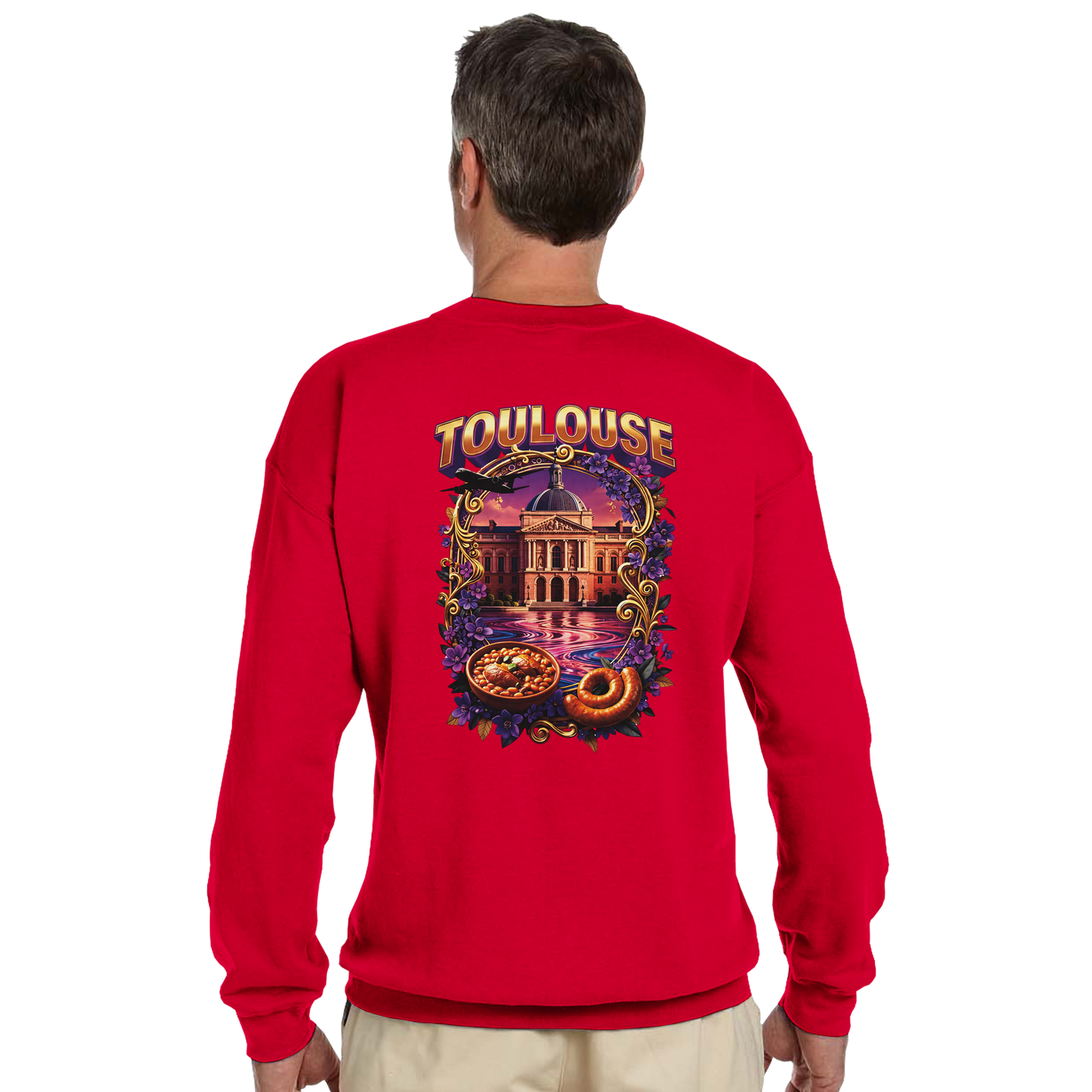 Unisex Sweatshirt Toulouse Classic French City Crewneck | Gildan® 18000