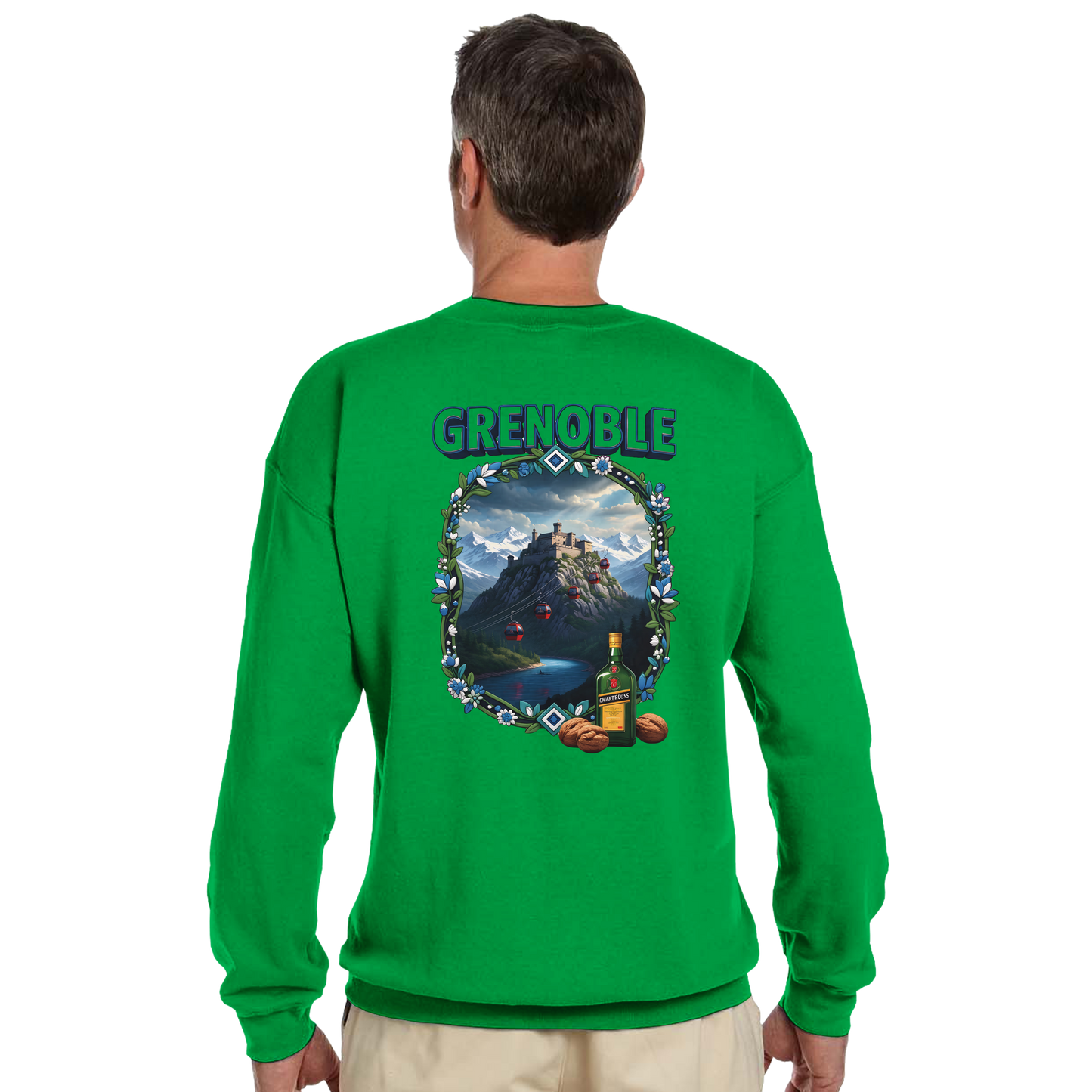 Grenoble city of France classic unisex crewneck sweatshirt | Gildan® 18000